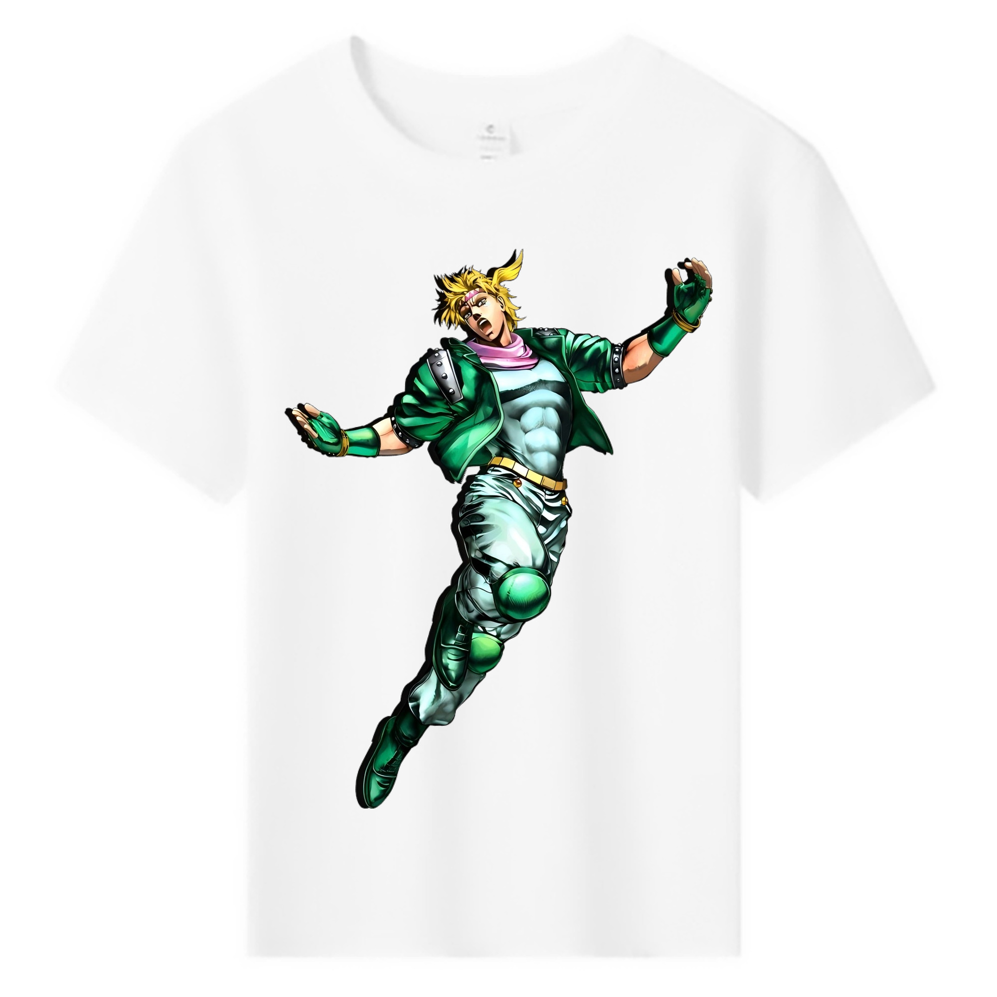 （画像用） ジョジョの奇妙な冒険 ディオ?ブランドー JoJo's Bizarre Adventure Dio Brando 綿100％キッズTシャツ（フロントプリント）