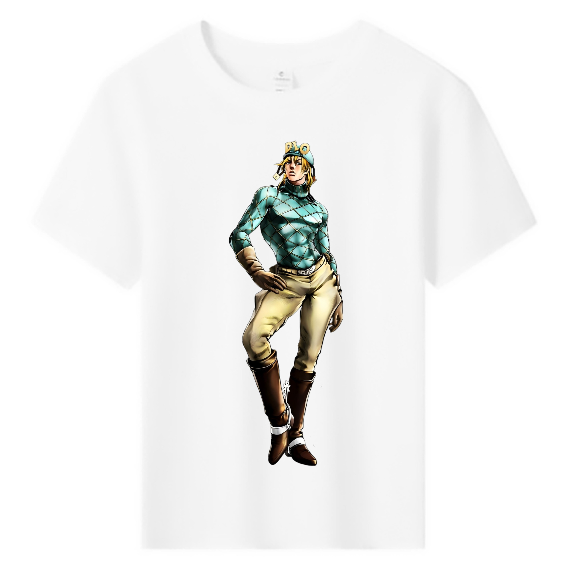 （画像用） ジョジョの奇妙な冒険 ディオ?ブランドー JoJo's Bizarre Adventure Dio Brando 綿100％キッズTシャツ（フロントプリント）