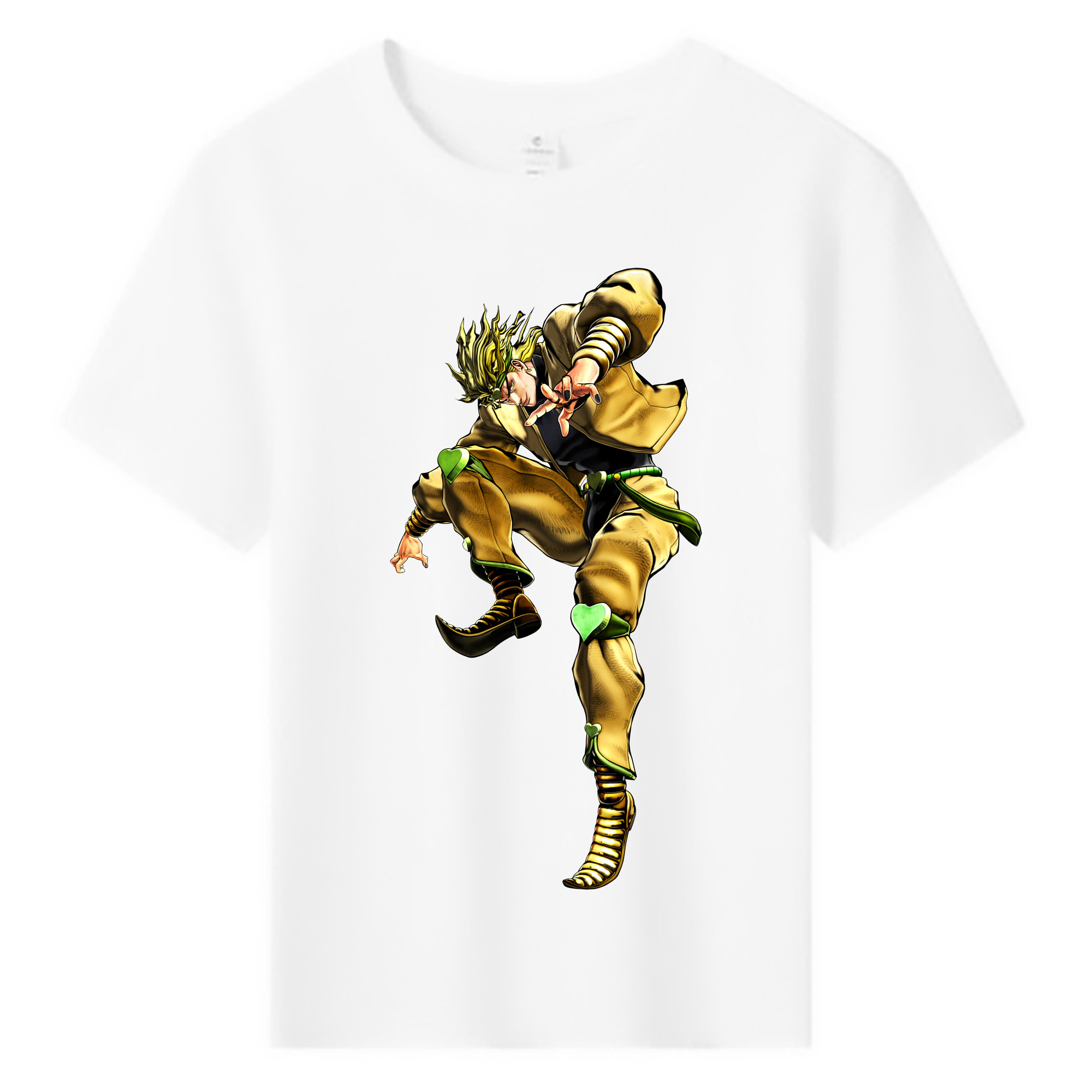（画像用） ジョジョの奇妙な冒険 ディオ?ブランドー JoJo's Bizarre Adventure Dio Brando 綿100％キッズTシャツ（フロントプリント）