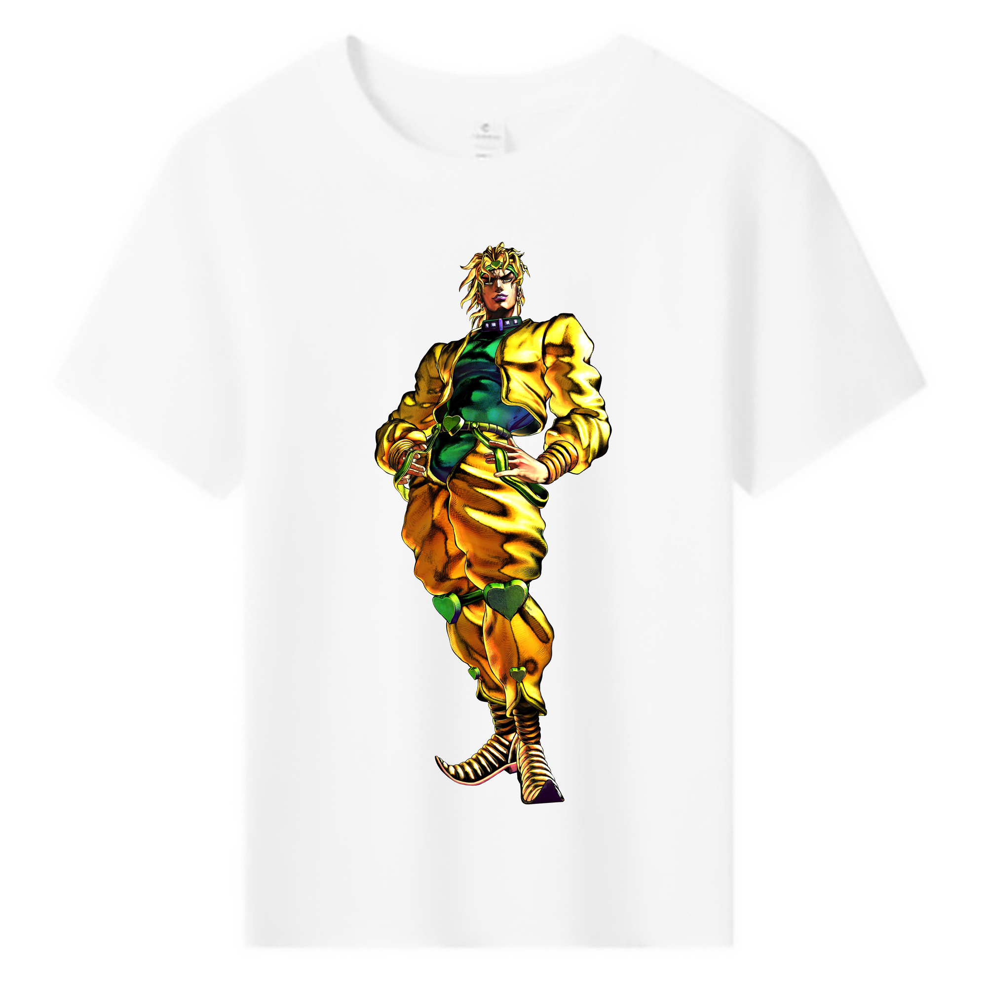 （画像用） ジョジョの奇妙な冒険 ディオ?ブランドー JoJo's Bizarre Adventure Dio Brando 綿100％キッズTシャツ（フロントプリント）
