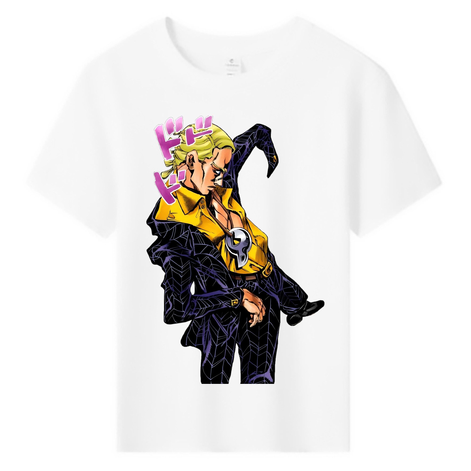 （画像用） ジョジョの奇妙な冒険 プロシュート JoJo's Bizarre Adventure Prosciutto 綿100％キッズTシャツ（フロントプリント）