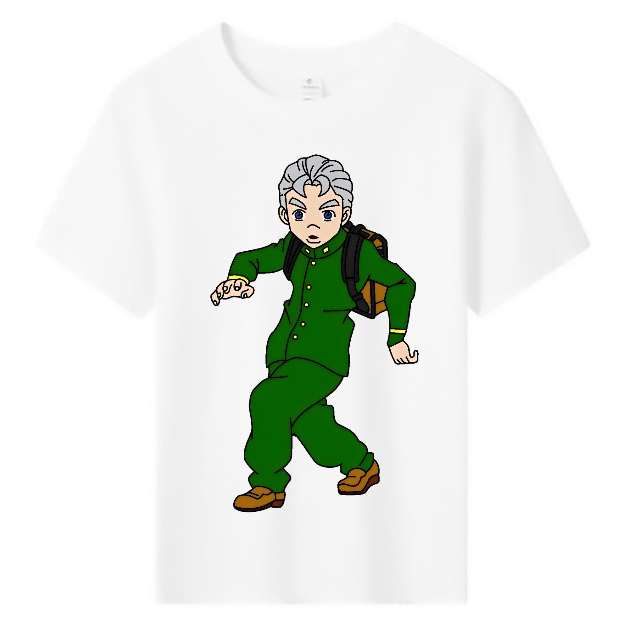 （画像用） ジョジョの奇妙な冒険 広瀨康一 JoJo's Bizarre Adventure Hirose Koichi 綿100％キッズTシャツ（フロントプリント）