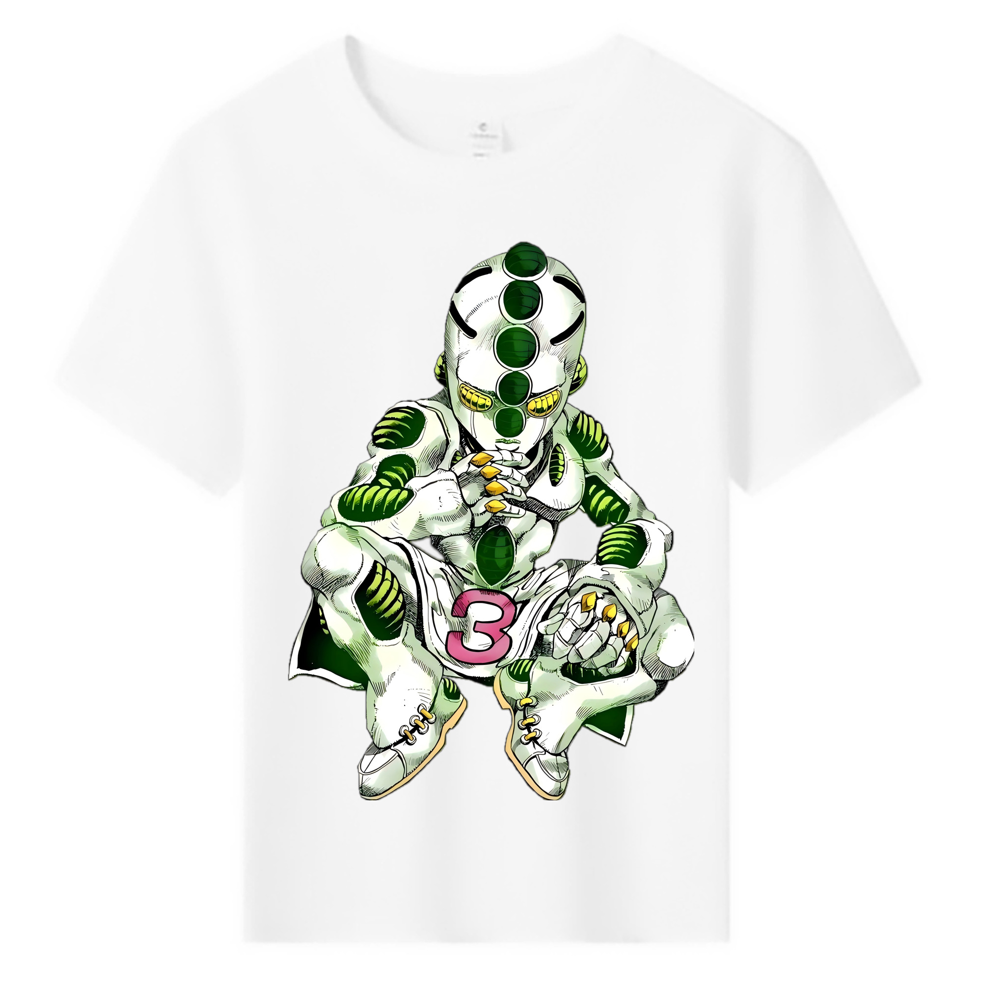 （画像用） ジョジョの奇妙な冒険 広瀨康一 JoJo's Bizarre Adventure Hirose Koichi 綿100％キッズTシャツ（フロントプリント）