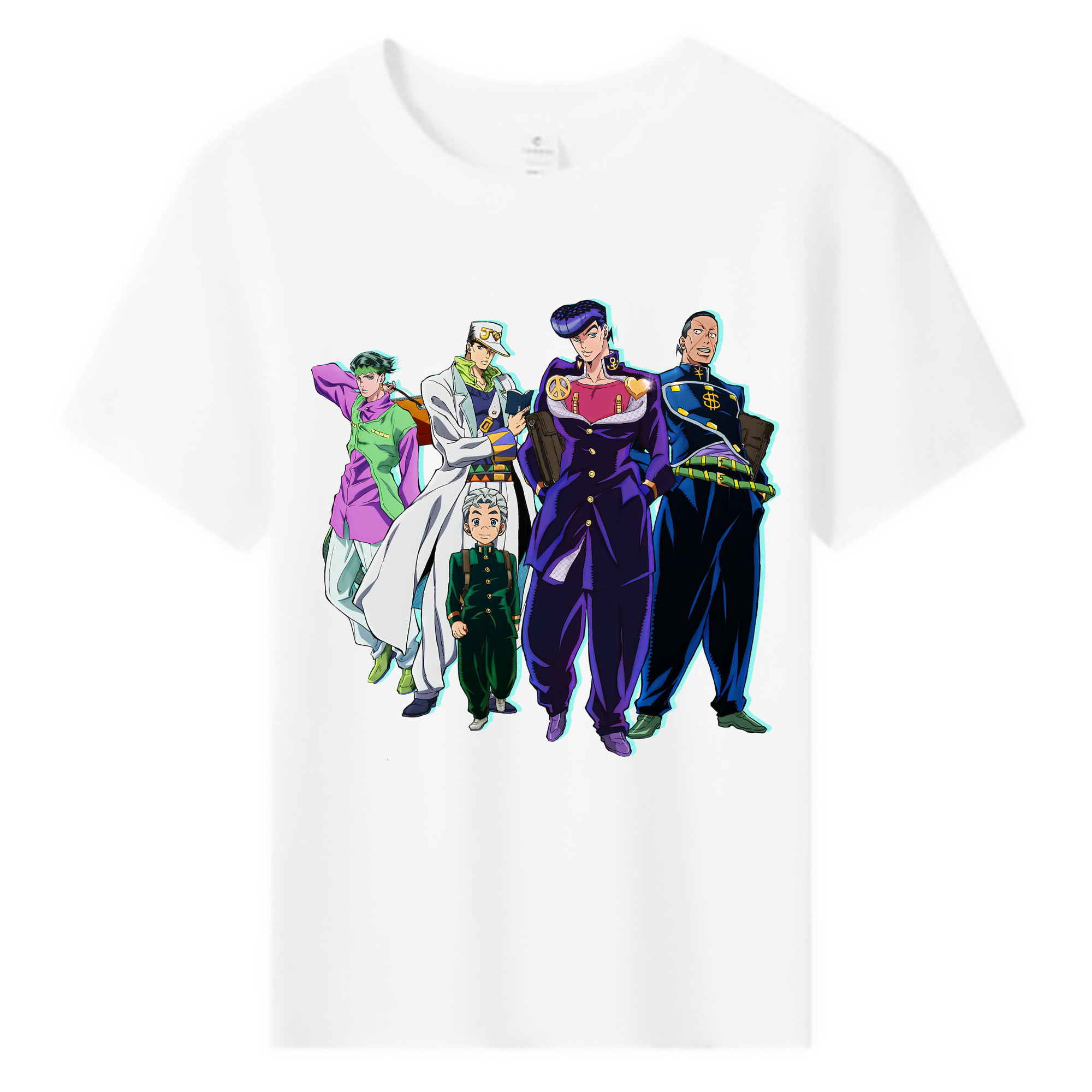 （画像用） ジョジョの奇妙な冒険 JoJo's Bizarre Adventure 綿100％キッズTシャツ（フロントプリント）