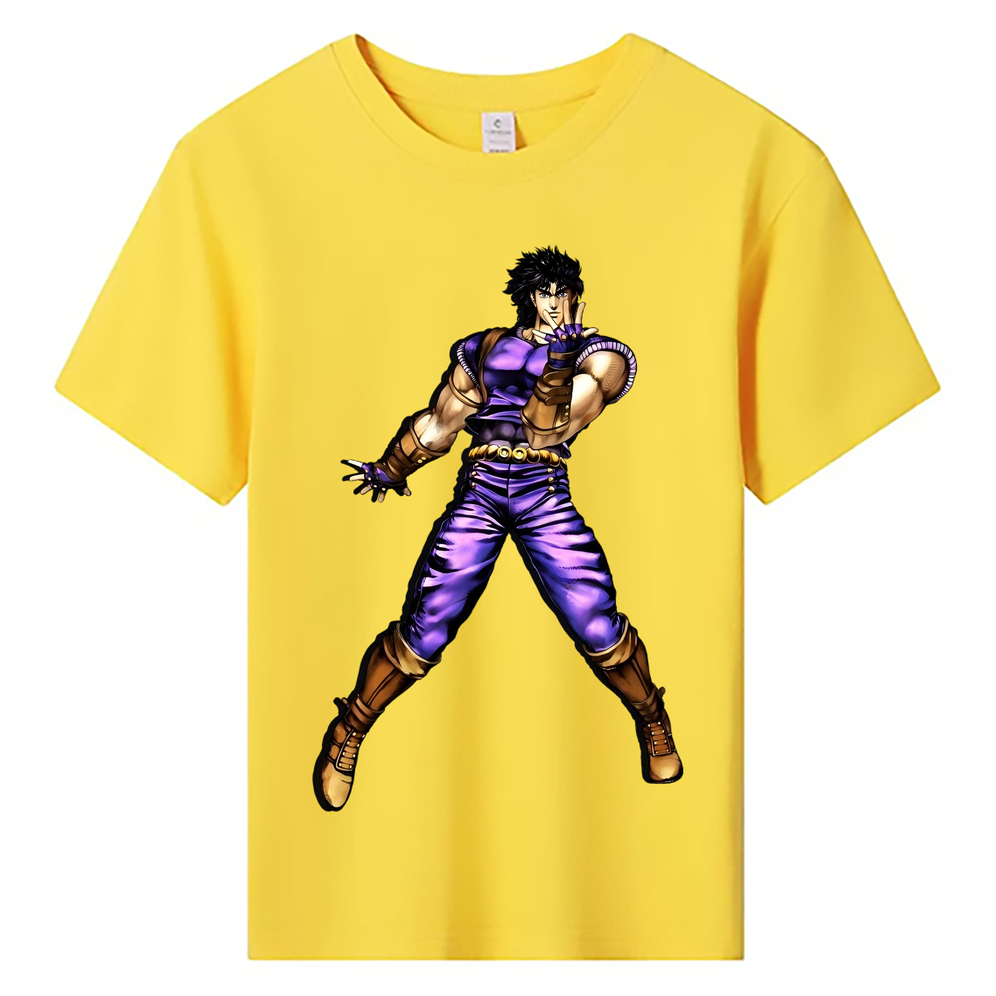 （画像用） ジョジョの奇妙な冒険 /ジョナサン?ジョースター JoJo's Bizarre Adventure Jonathan Joestar 綿100％キッズTシャツ（フロントプリント）