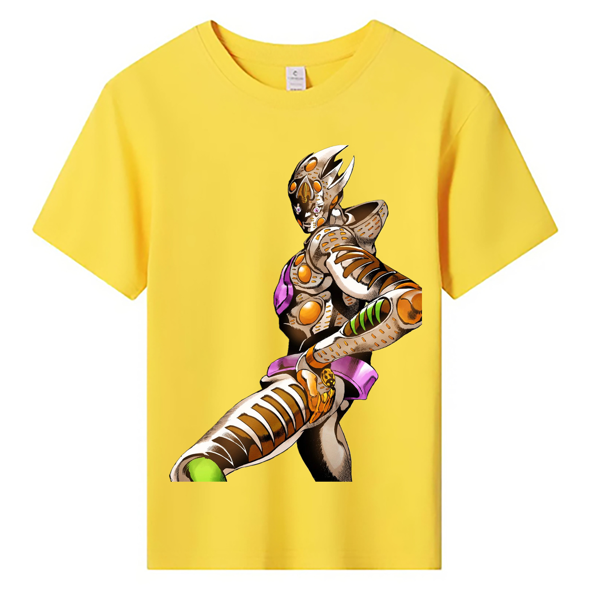 （画像用） ジョジョの奇妙な冒険 ジョルノ?ジョバァーナ JoJo's Bizarre Adventure Giorno Giovanna 綿100％キッズTシャツ（フロントプリント）