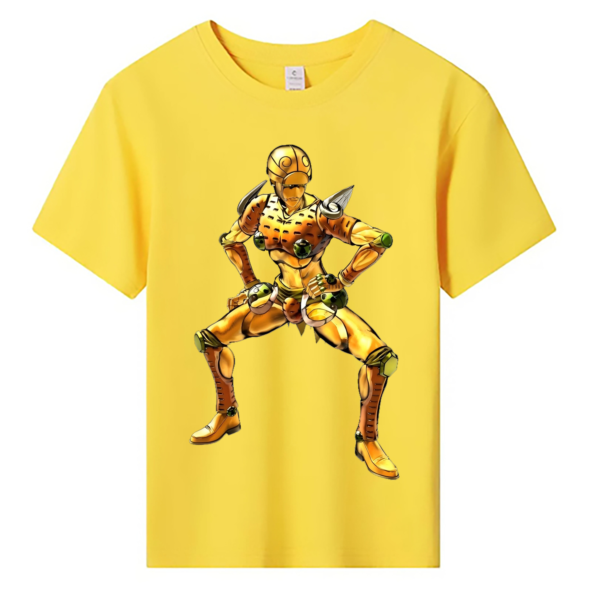 （画像用） ジョジョの奇妙な冒険 ジョルノ?ジョバァーナ JoJo's Bizarre Adventure Giorno Giovanna 綿100％キッズTシャツ（フロントプリント）