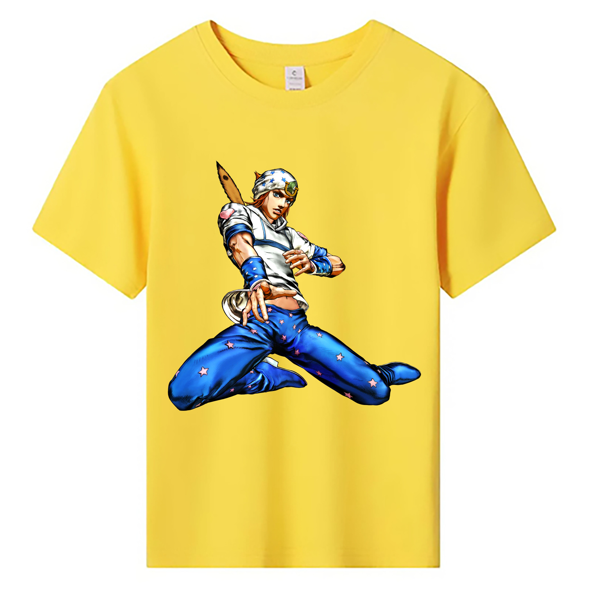 （画像用） ジョジョの奇妙な冒険 ジョナサン?ジョースター JoJo's Bizarre Adventure Jonathan Joestar 綿100％キッズTシャツ（フロントプリント）