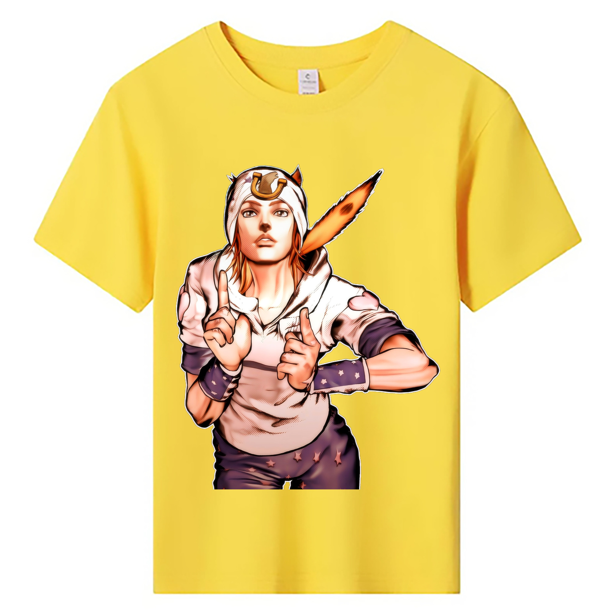 （画像用） ジョジョの奇妙な冒険 ジョナサン?ジョースター JoJo's Bizarre Adventure Jonathan Joestar 綿100％キッズTシャツ（フロントプリント）
