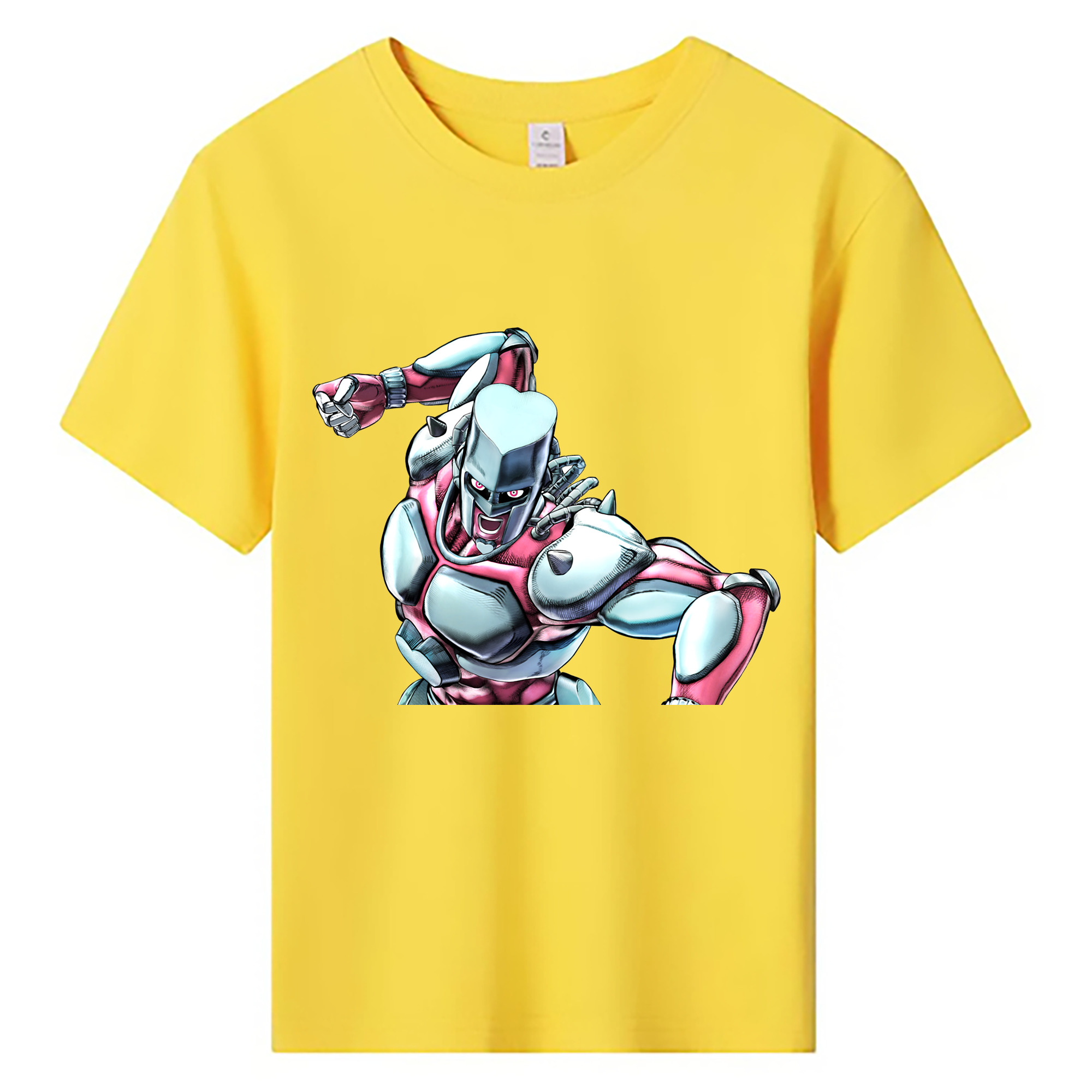 （画像用） ジョジョの奇妙な冒険 ひがしかた じょうすけ JoJo's Bizarre Adventure Higashikata Josuke 綿100％キッズTシャツ（フロントプリント）