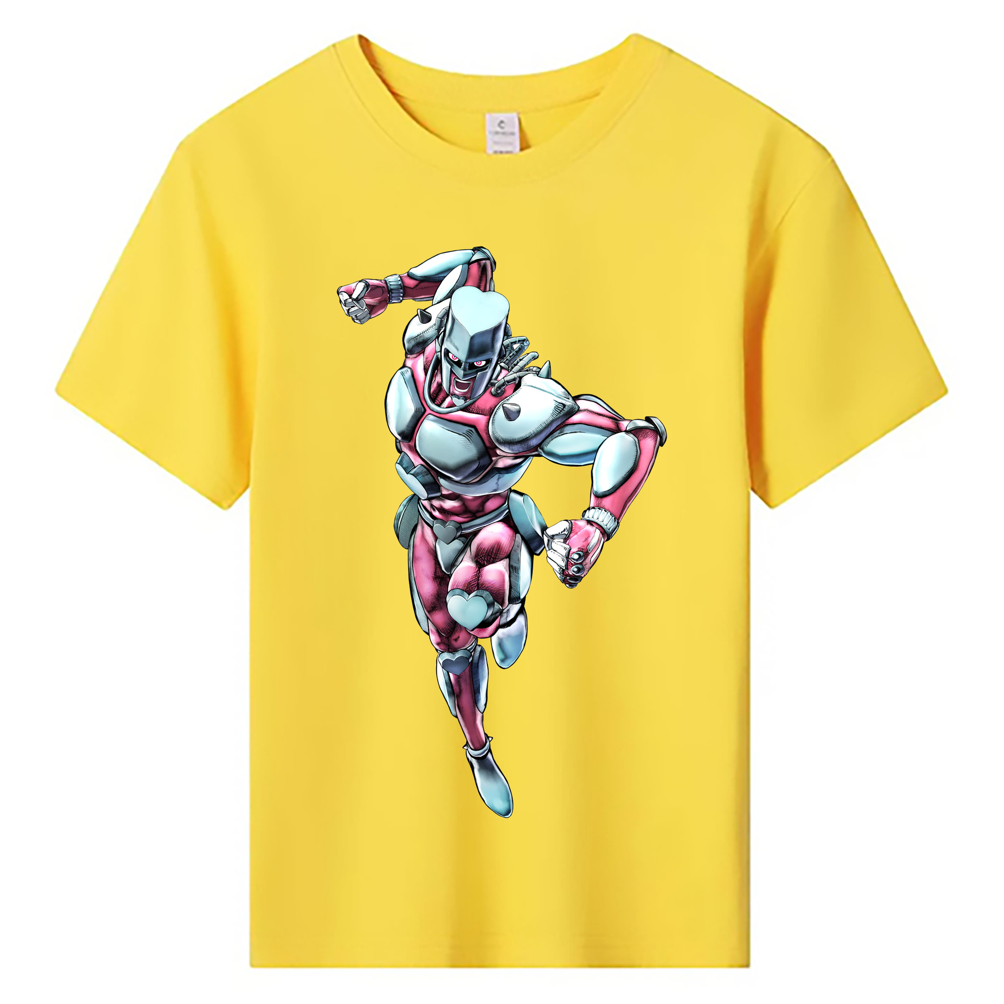 （画像用） ジョジョの奇妙な冒険 ひがしかた じょうすけ JoJo's Bizarre Adventure Higashikata Josuke 綿100％キッズTシャツ（フロントプリント）