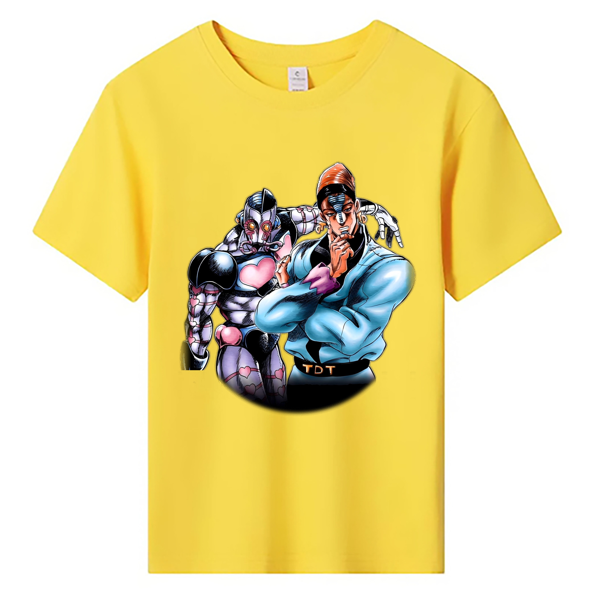 （画像用） ジョジョの奇妙な冒険 ひがしかた じょうすけ JoJo's Bizarre Adventure Higashikata Josuke 綿100％キッズTシャツ（フロントプリント）