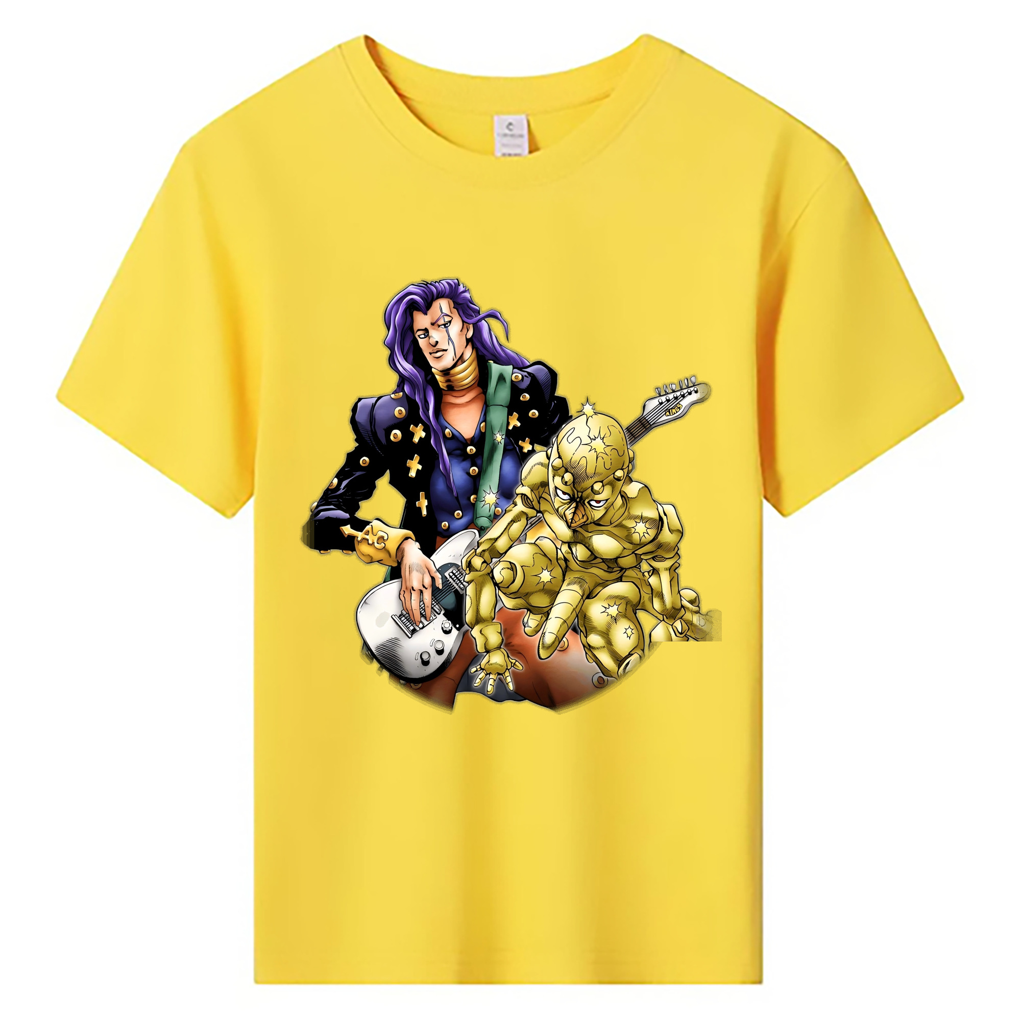 （画像用） ジョジョの奇妙な冒険 おといし あきら JoJo's Bizarre Adventure Akira Otoishi 綿100％キッズTシャツ（フロントプリント）