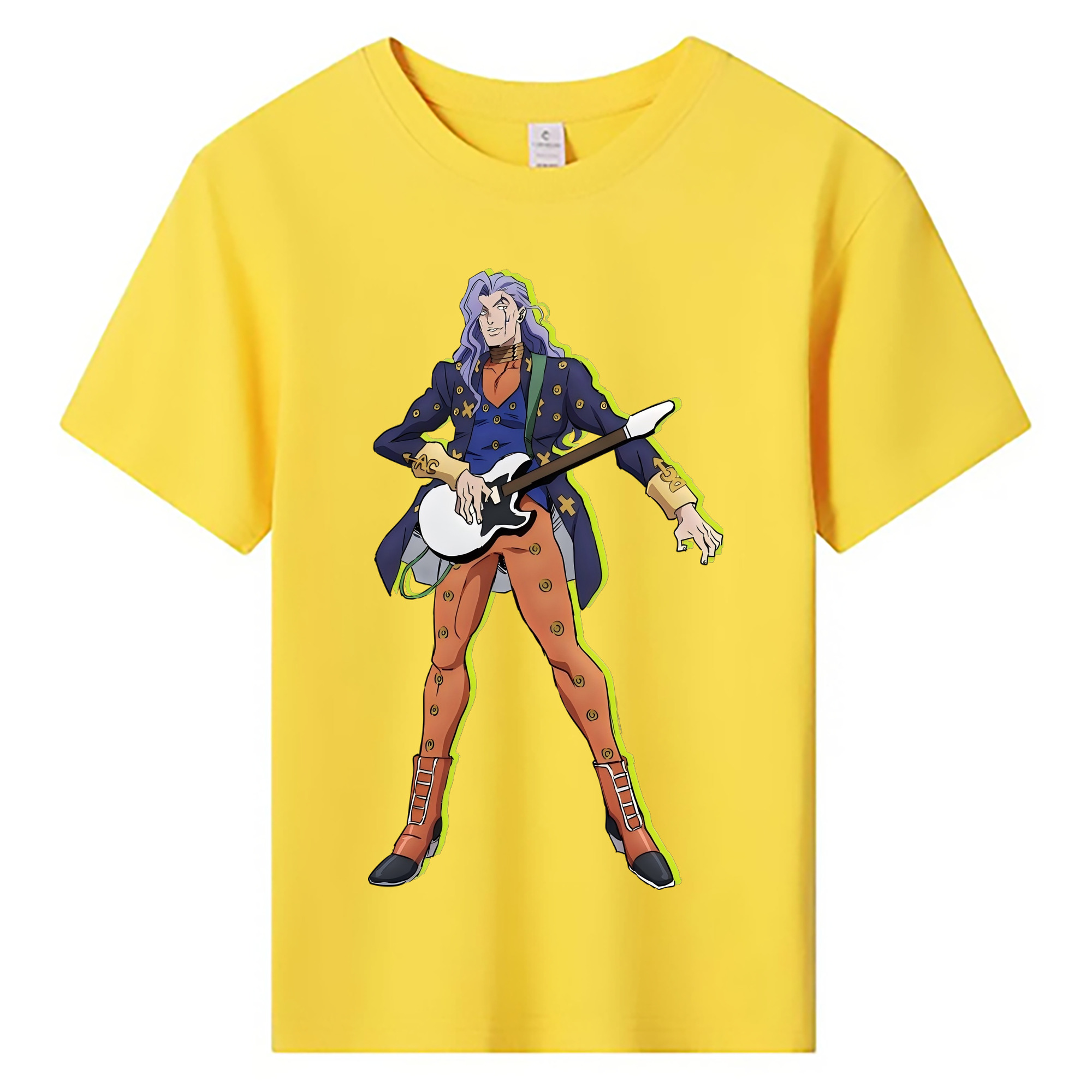 （画像用） ジョジョの奇妙な冒険 おといし あきら JoJo's Bizarre Adventure Akira Otoishi 綿100％キッズTシャツ（フロントプリント）