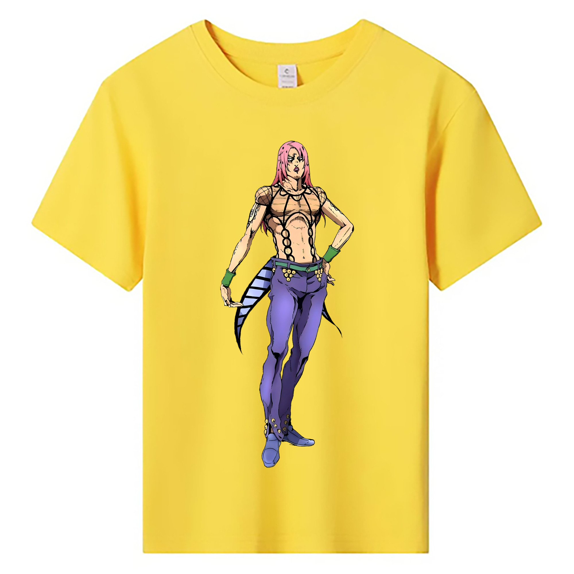 （画像用） ジョジョの奇妙な冒険 ビネガー?ドッピオ JoJo's Bizarre Adventure Vinegar Doppio 綿100％キッズTシャツ（フロントプリント）