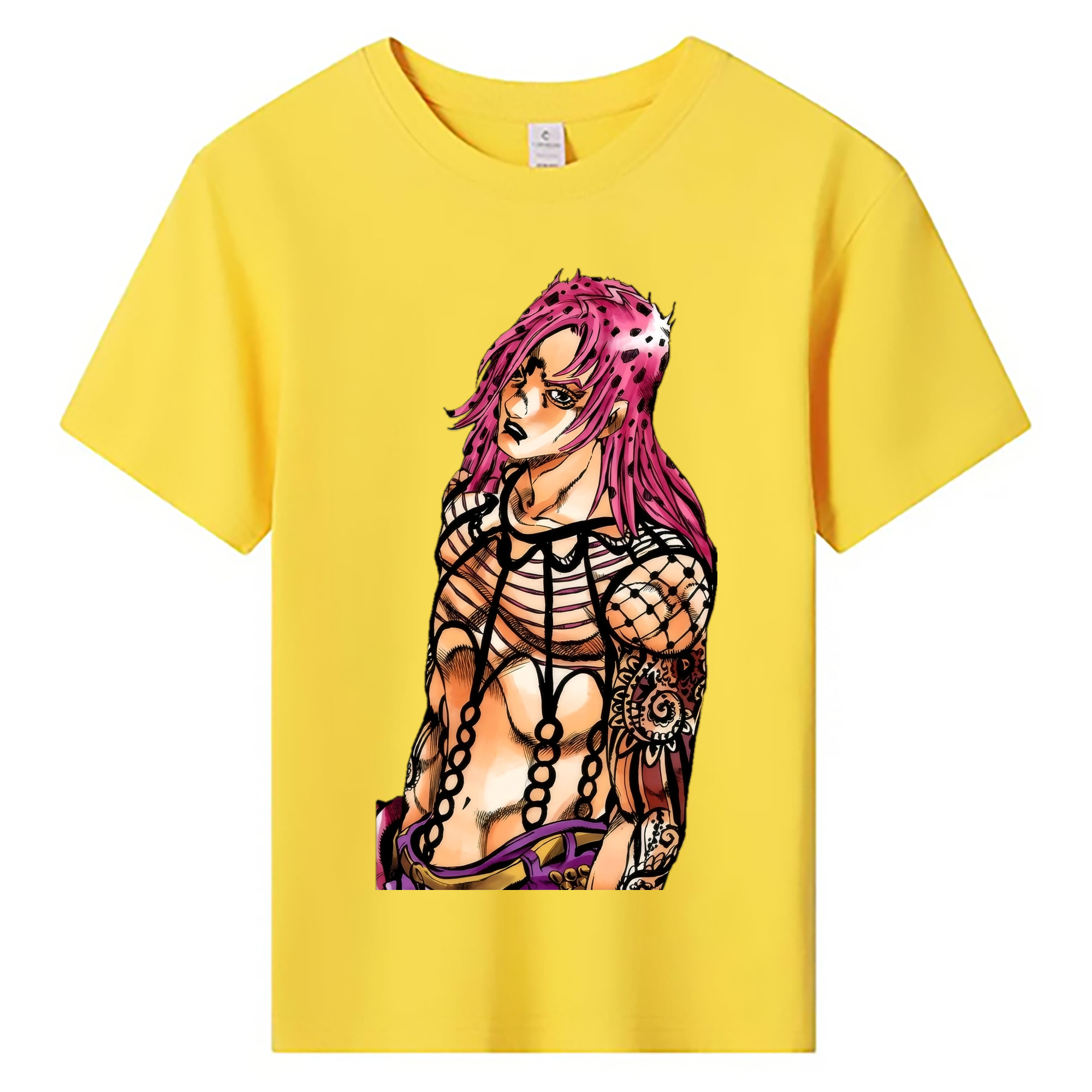 （画像用） ジョジョの奇妙な冒険 ビネガー?ドッピオ JoJo's Bizarre Adventure Vinegar Doppio 綿100％キッズTシャツ（フロントプリント）