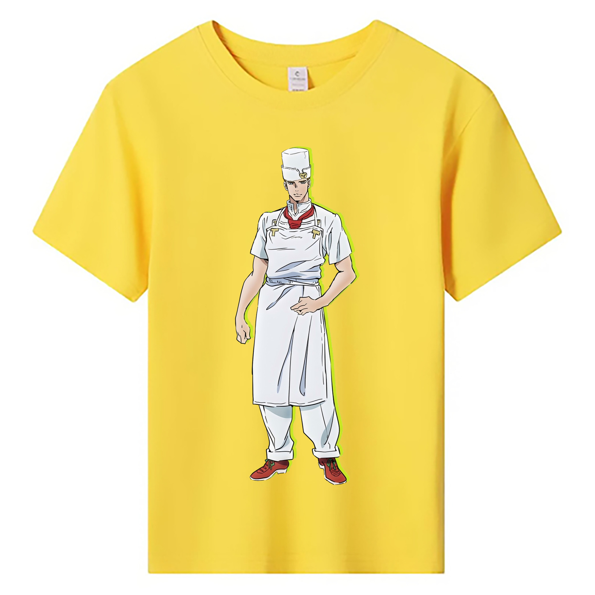 （画像用） ジョジョの奇妙な冒険 Tonio Trussardi JoJo's Bizarre Adventure トニオ?トラッサルディ 綿100％キッズTシャツ（フロントプリント）