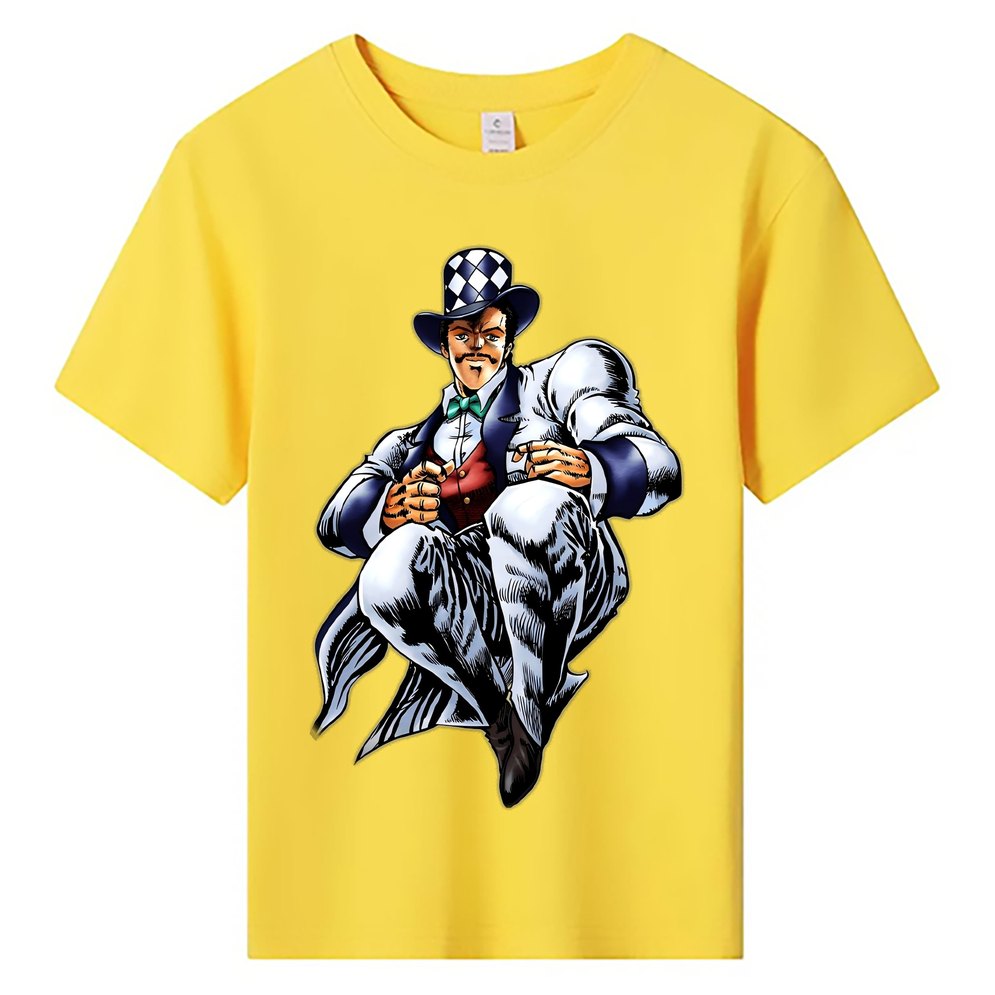 （画像用） ジョジョの奇妙な冒険 ウィル?アントニオ?ツェペリ JoJo's Bizarre Adventure Will Anthonio Zeppeli 綿100％キッズTシャツ（フロントプリント）