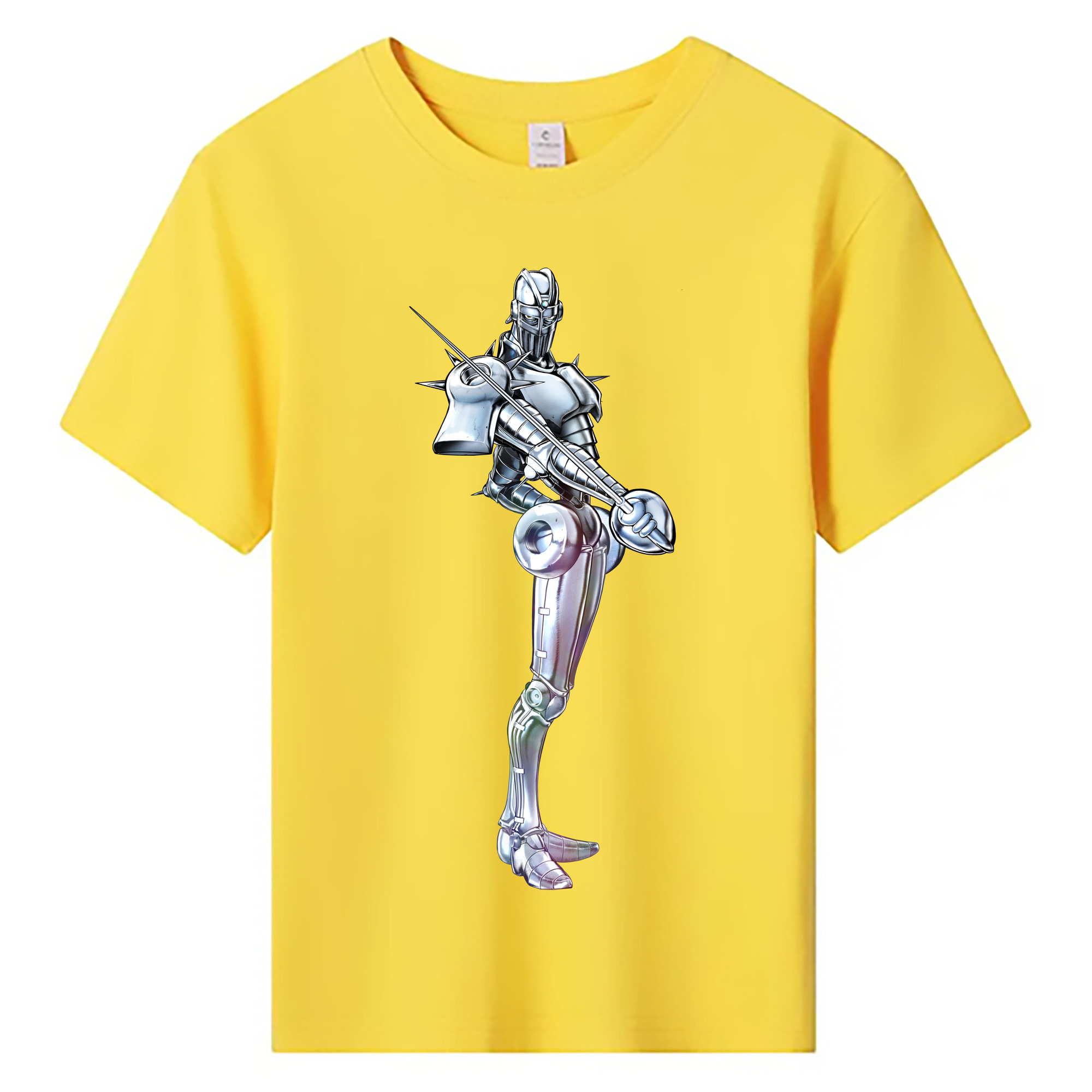 （画像用） ジョジョの奇妙な冒険 ジャン＝ピエール?ポルナレフ JoJo's Bizarre Adventure Jan Pierre Polnareff 綿100％キッズTシャツ（フロントプリント）