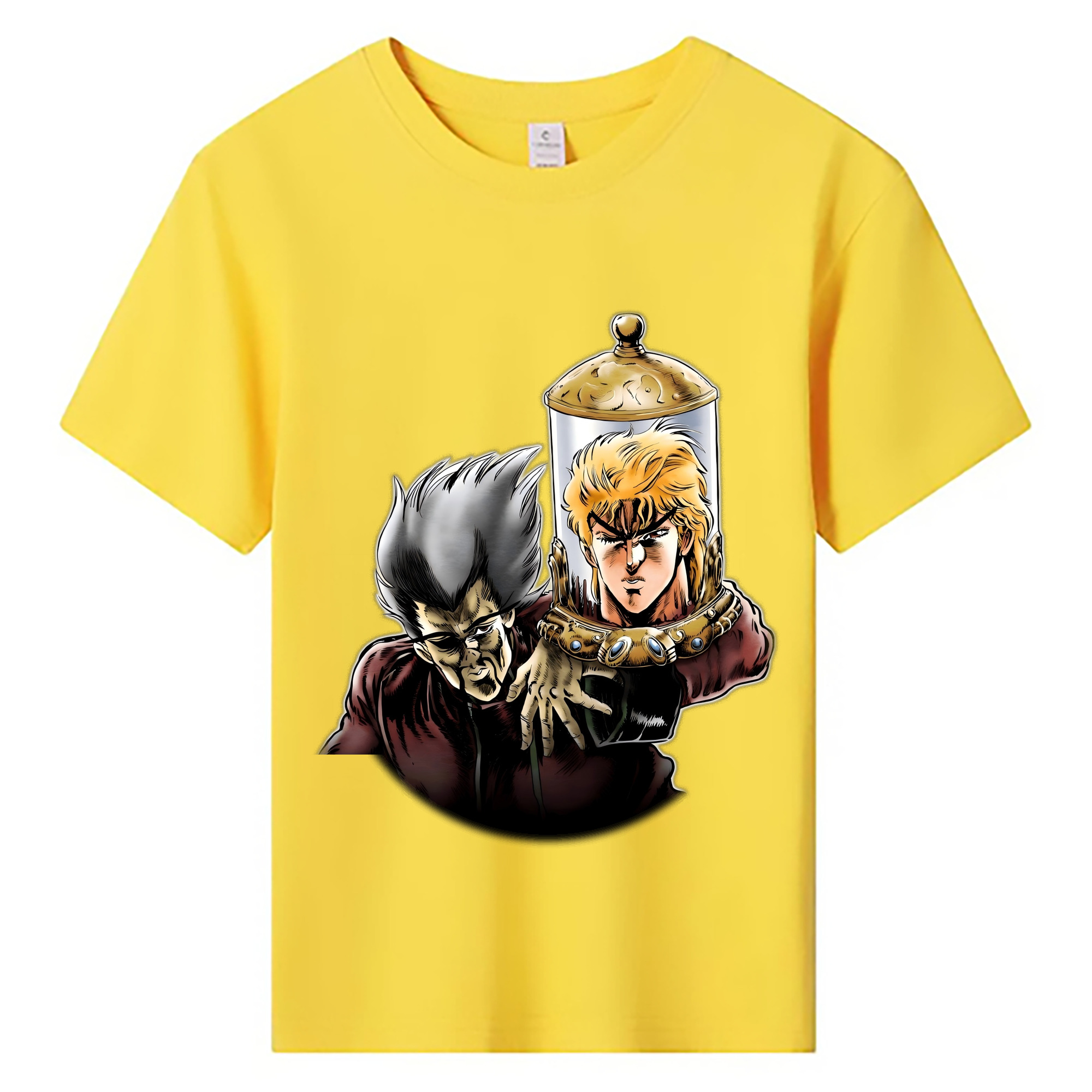 （画像用） ジョジョの奇妙な冒険 ディオ?ブランドー JoJo's Bizarre Adventure Dio Brando 綿100％キッズTシャツ（フロントプリント）