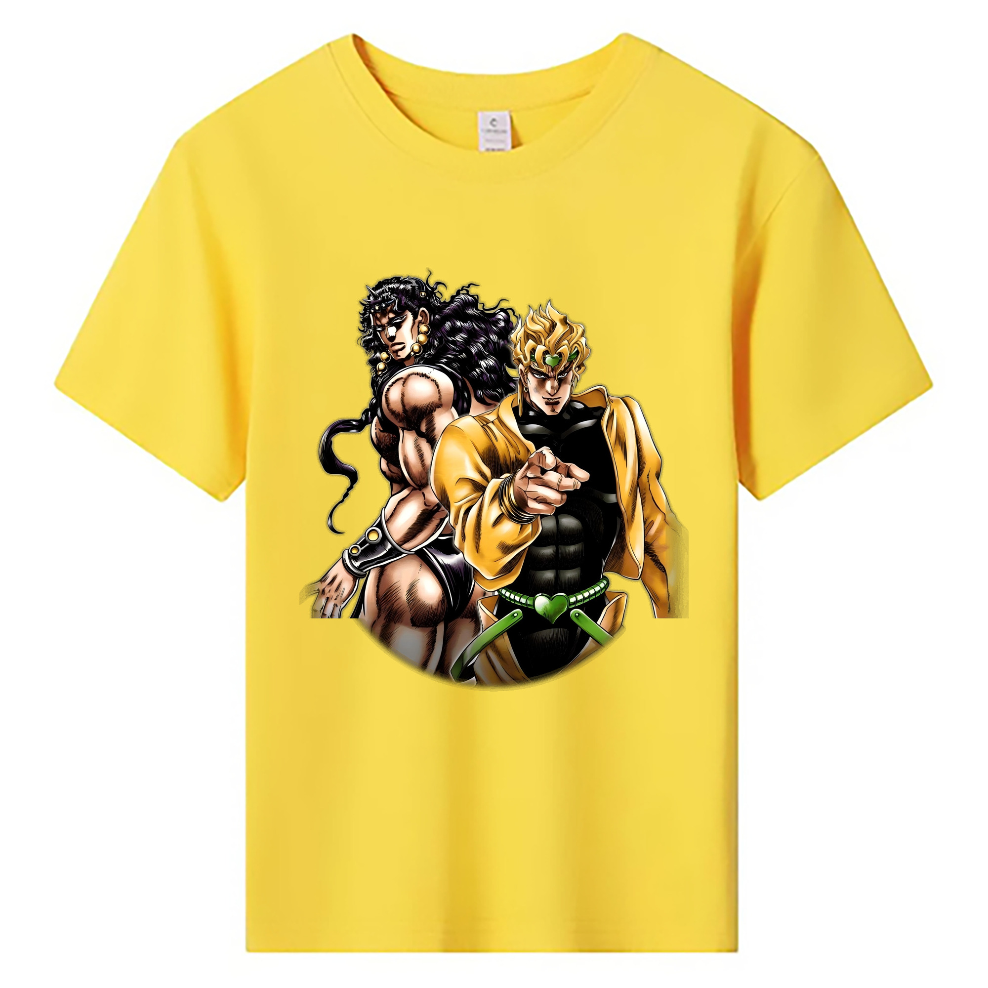 （画像用） ジョジョの奇妙な冒険 ディオ?ブランドー JoJo's Bizarre Adventure Dio Brando 綿100％キッズTシャツ（フロントプリント）