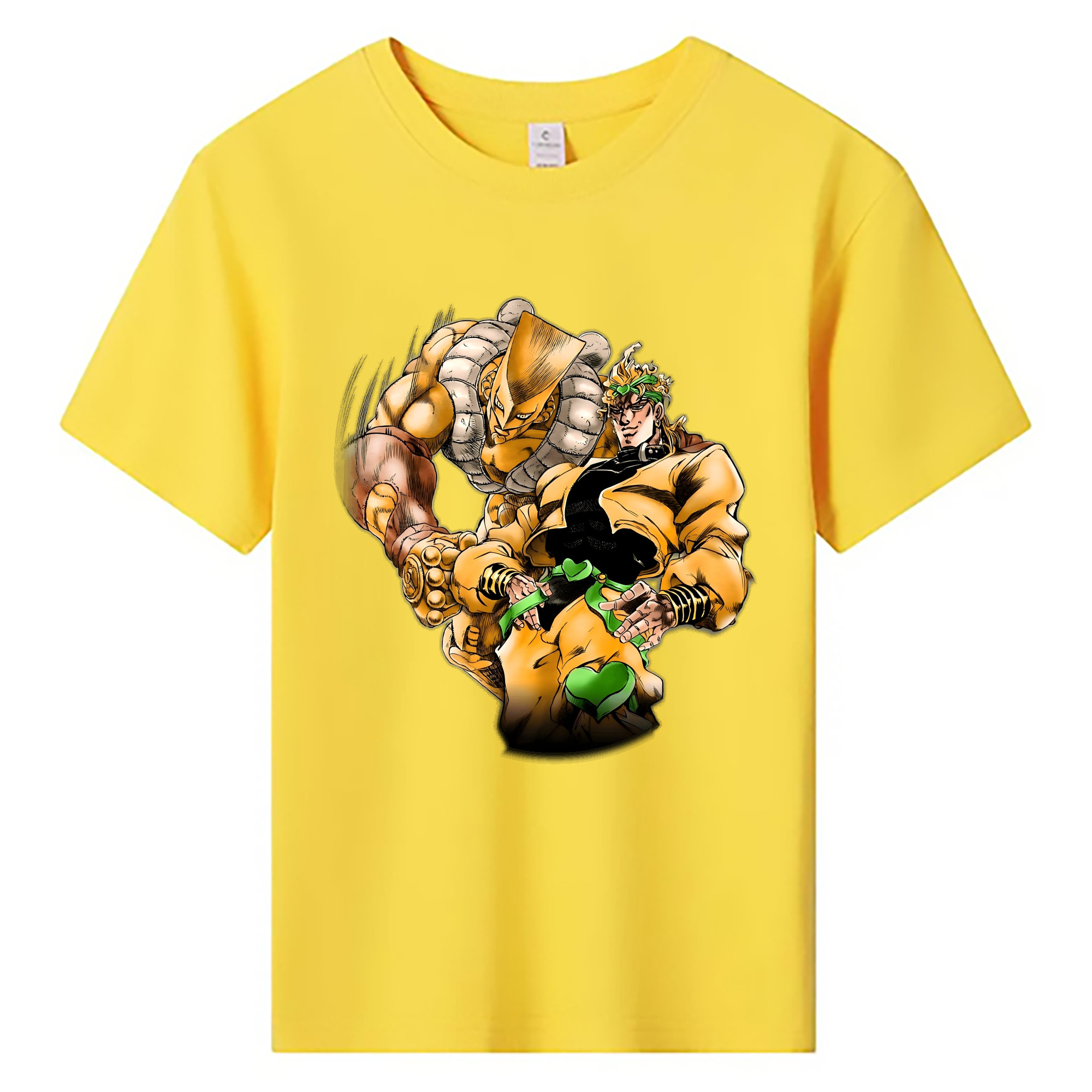 （画像用） ジョジョの奇妙な冒険 ディオ?ブランドー JoJo's Bizarre Adventure Dio Brando 綿100％キッズTシャツ（フロントプリント）