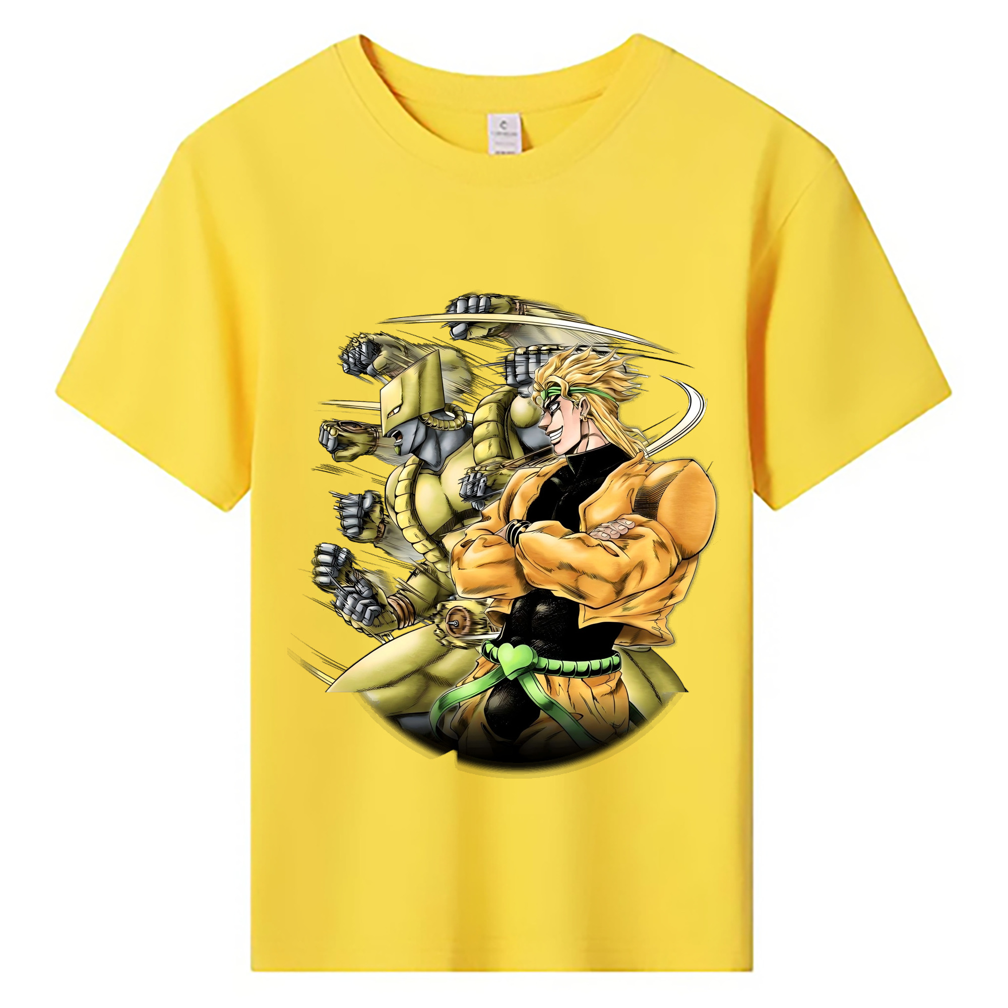 （画像用） ジョジョの奇妙な冒険 ディオ?ブランドー JoJo's Bizarre Adventure Dio Brando 綿100％キッズTシャツ（フロントプリント）