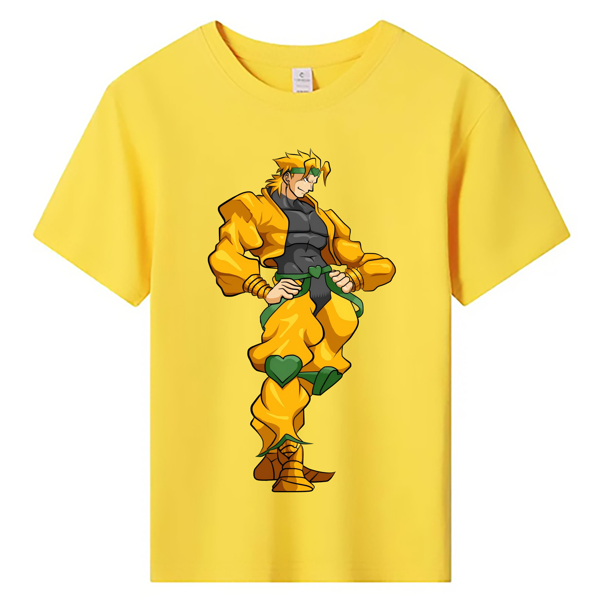 （画像用） ジョジョの奇妙な冒険 ディオ?ブランドー JoJo's Bizarre Adventure Dio Brando 綿100％キッズTシャツ（フロントプリント）