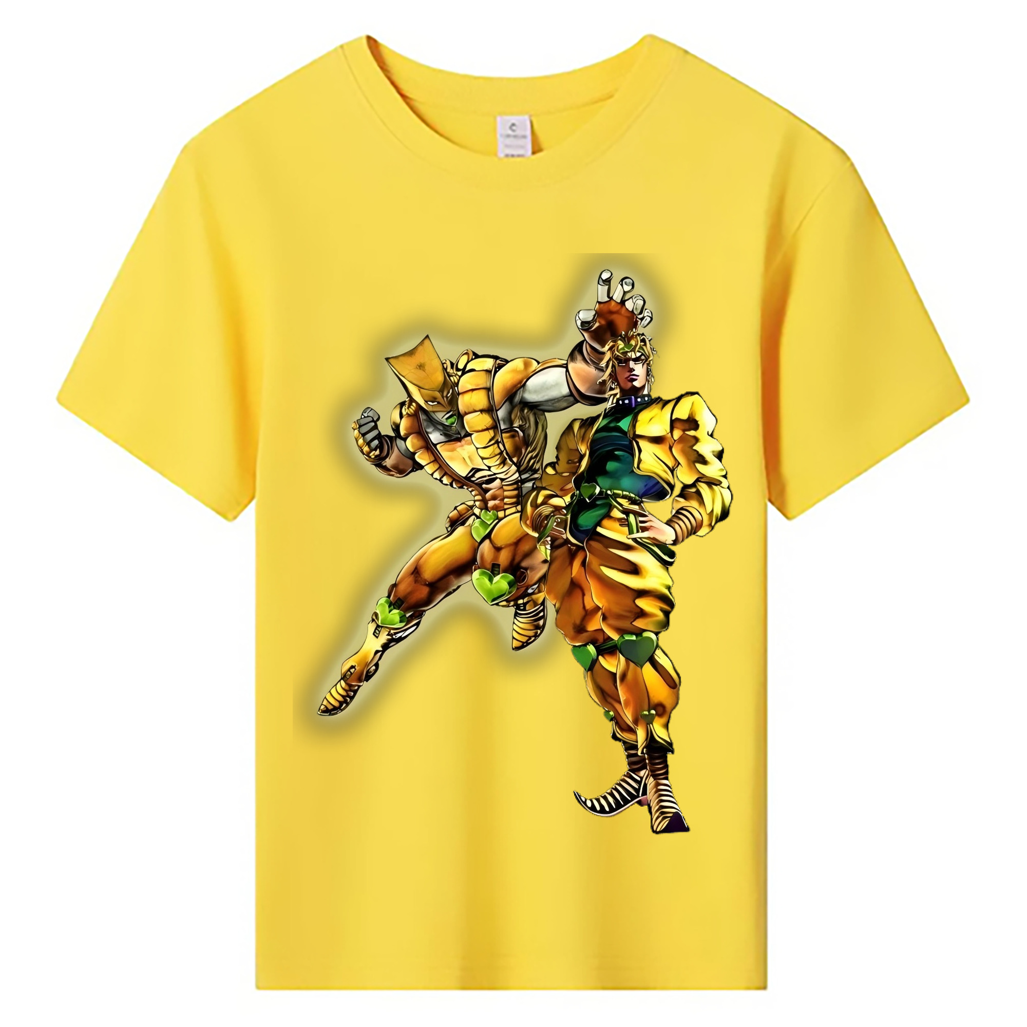 （画像用） ジョジョの奇妙な冒険 ディオ?ブランドー JoJo's Bizarre Adventure Dio Brando 綿100％キッズTシャツ（フロントプリント）