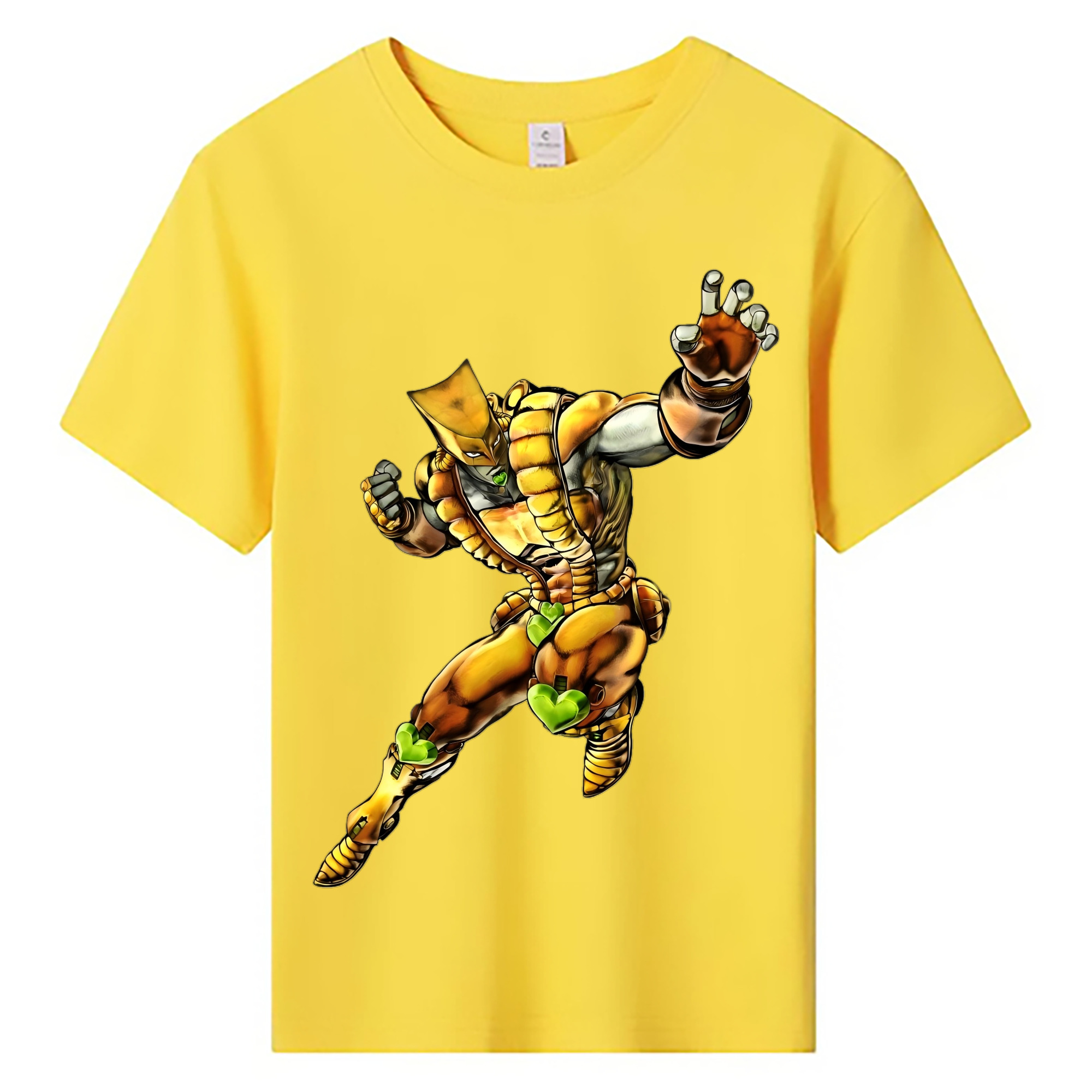 （画像用） ジョジョの奇妙な冒険 ディオ?ブランドー JoJo's Bizarre Adventure Dio Brando 綿100％キッズTシャツ（フロントプリント）