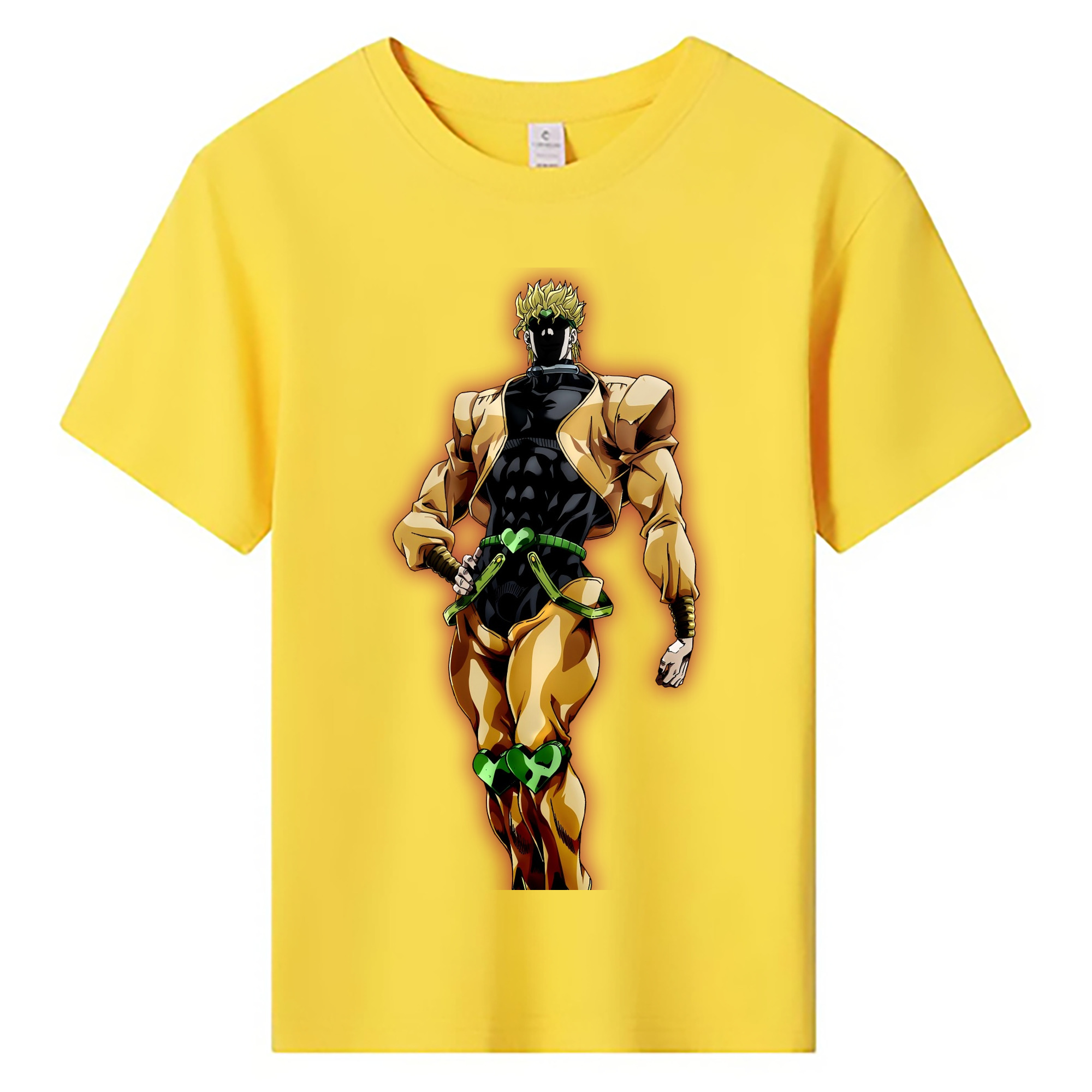 （画像用） ジョジョの奇妙な冒険 ディオ?ブランドー JoJo's Bizarre Adventure Dio Brando 綿100％キッズTシャツ（フロントプリント）