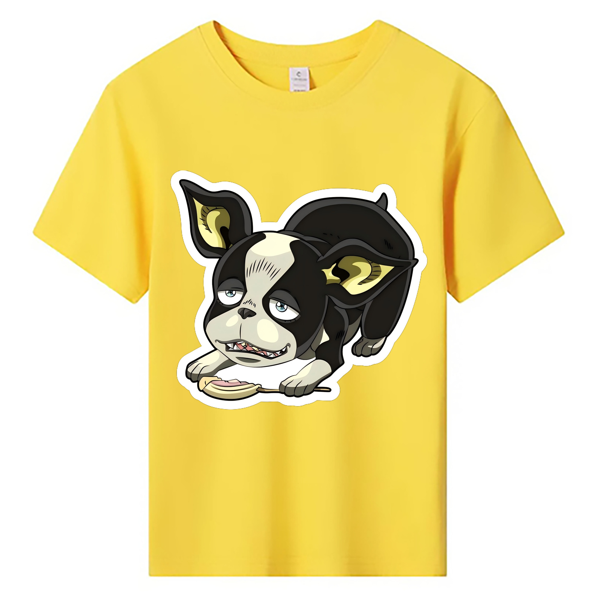（画像用） ジョジョの奇妙な冒険 イギー JoJo's Bizarre Adventure Iggy 綿100％キッズTシャツ（フロントプリント）
