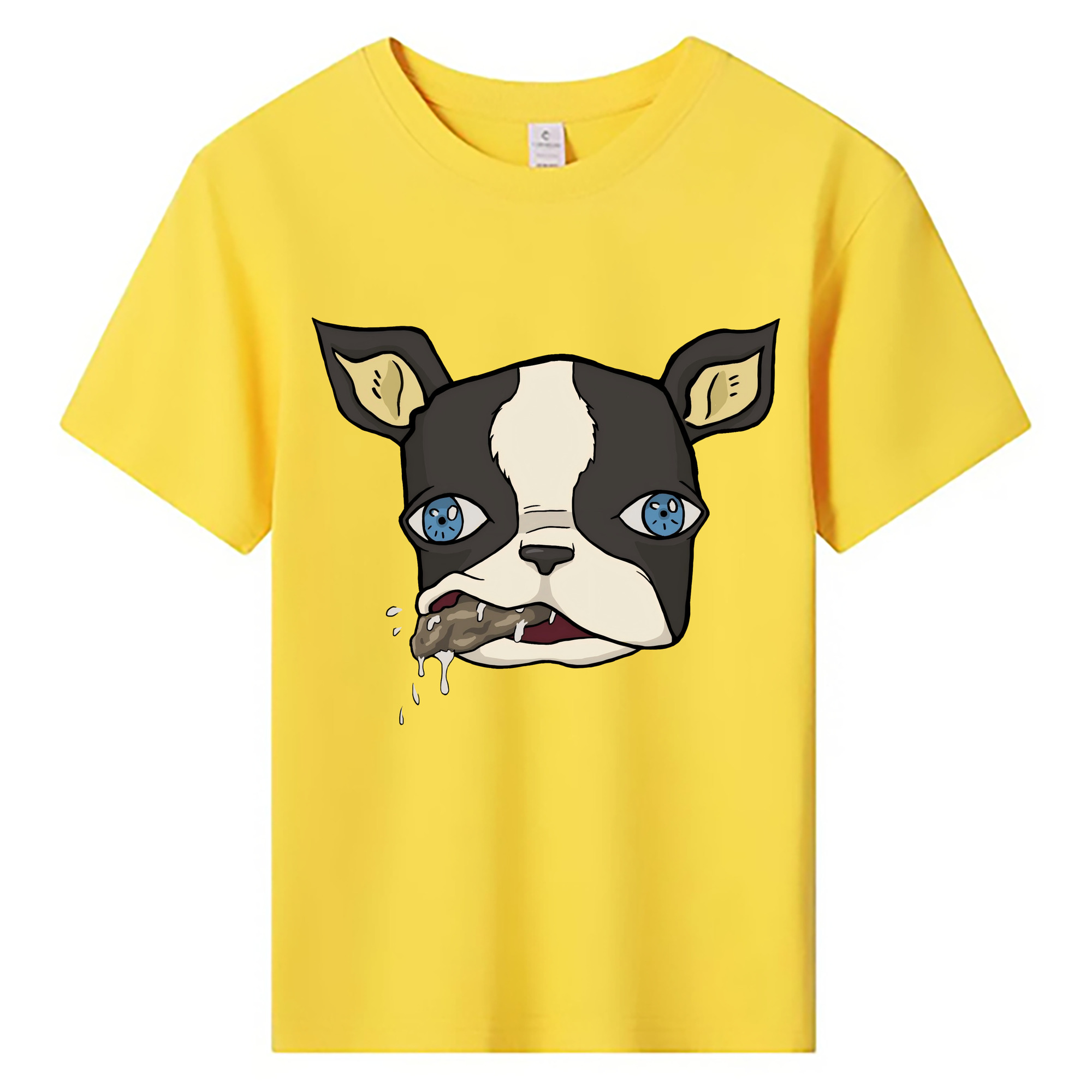 （画像用） ジョジョの奇妙な冒険 イギー JoJo's Bizarre Adventure Iggy 綿100％キッズTシャツ（フロントプリント）