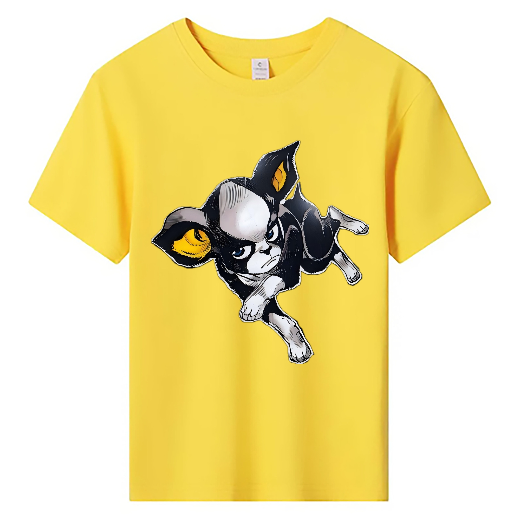 （画像用） ジョジョの奇妙な冒険 イギー JoJo's Bizarre Adventure Iggy 綿100％キッズTシャツ（フロントプリント）