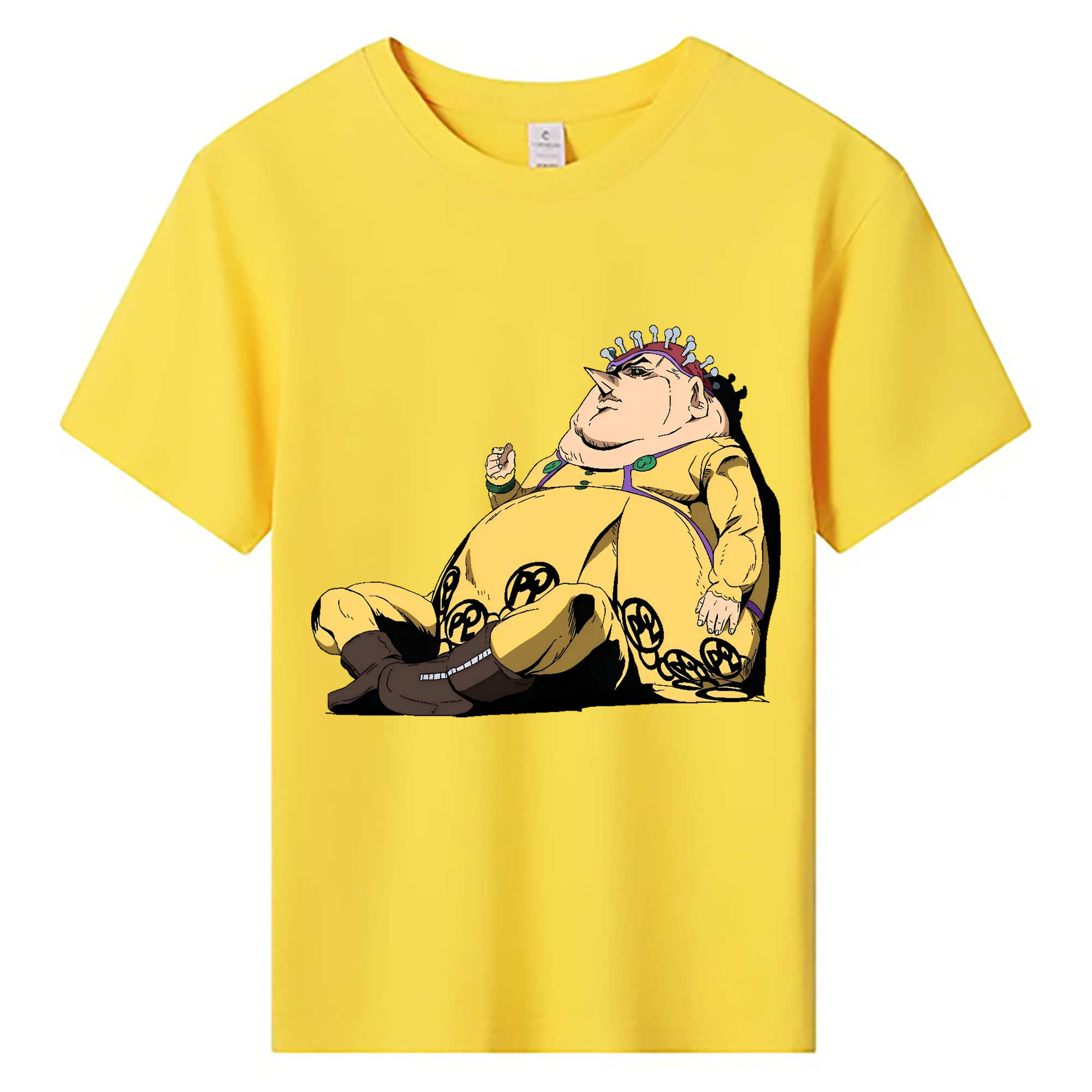 （画像用） ジョジョの奇妙な冒険 ポルポ JoJo's Bizarre Adventure Polpo 綿100％キッズTシャツ（フロントプリント）