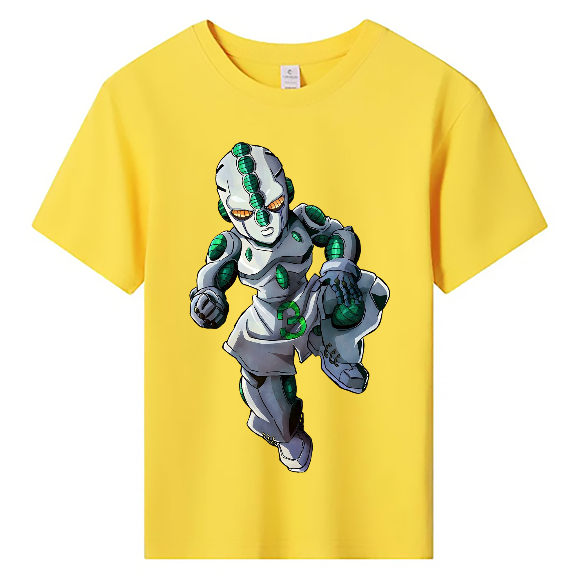 （画像用） ジョジョの奇妙な冒険 広瀨康一 JoJo's Bizarre Adventure Hirose Koichi 綿100％キッズTシャツ（フロントプリント）