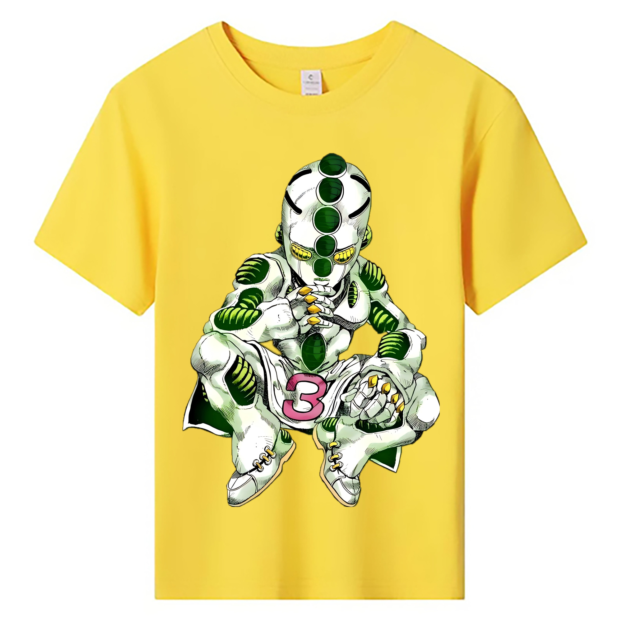 （画像用） ジョジョの奇妙な冒険 広瀨康一 JoJo's Bizarre Adventure Hirose Koichi 綿100％キッズTシャツ（フロントプリント）