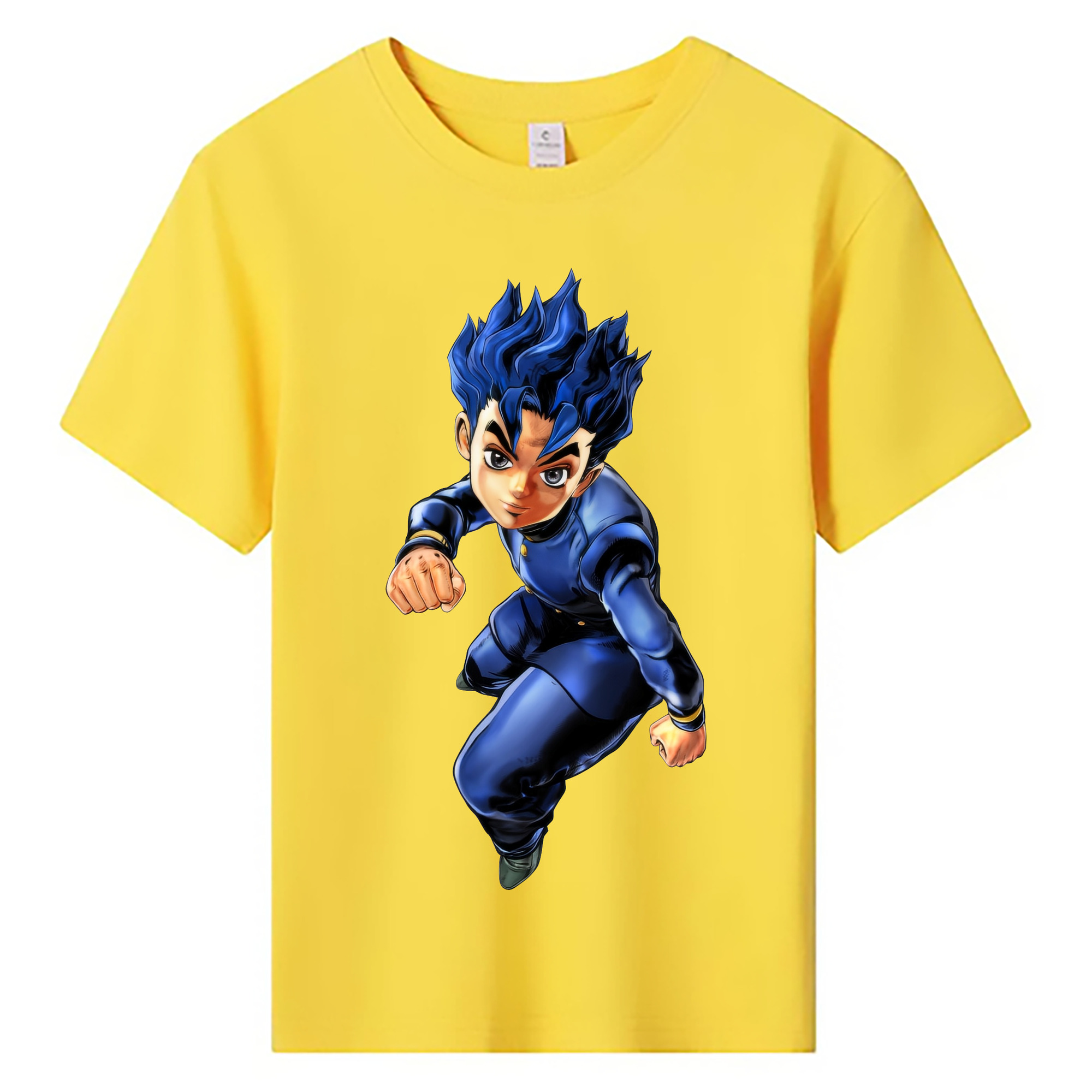 （画像用） ジョジョの奇妙な冒険 広瀨康一 JoJo's Bizarre Adventure Hirose Koichi 綿100％キッズTシャツ（フロントプリント）
