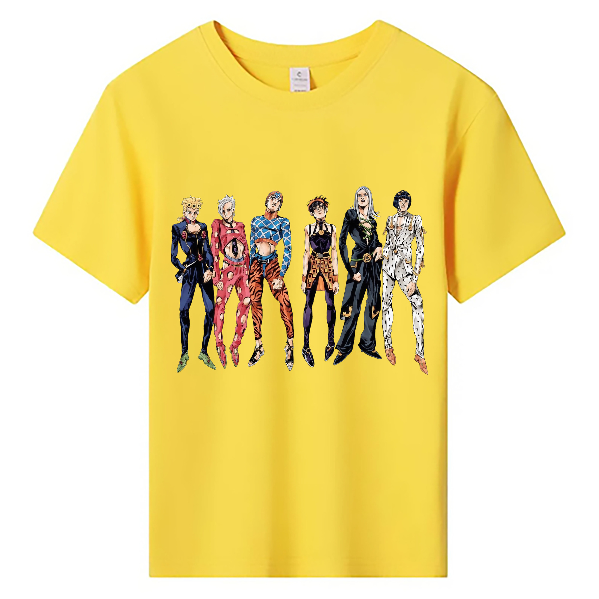 （画像用） ジョジョの奇妙な冒険 JoJo's Bizarre Adventure 綿100％キッズTシャツ（フロントプリント）