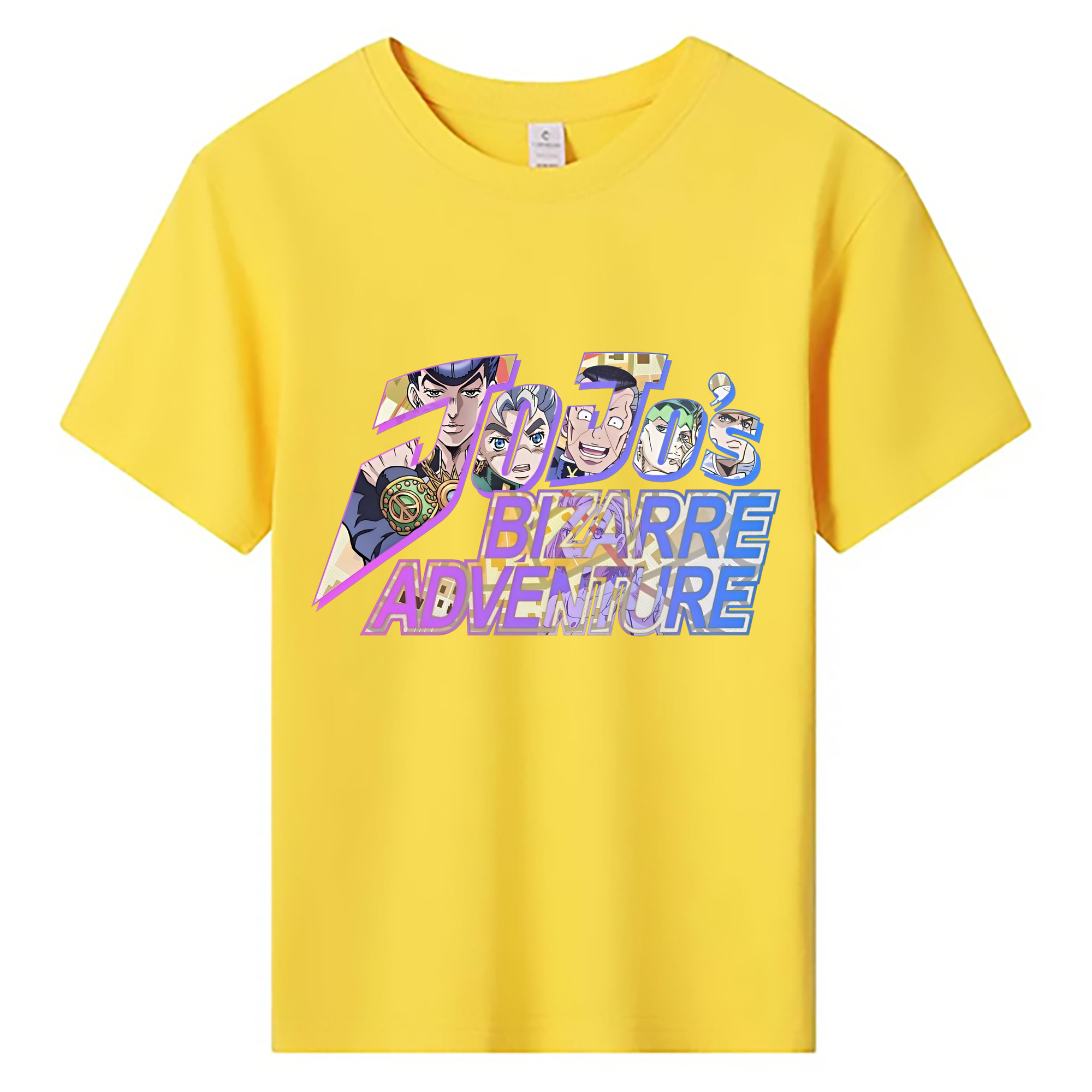（画像用） ジョジョの奇妙な冒険 JoJo's Bizarre Adventure 綿100％キッズTシャツ（フロントプリント）