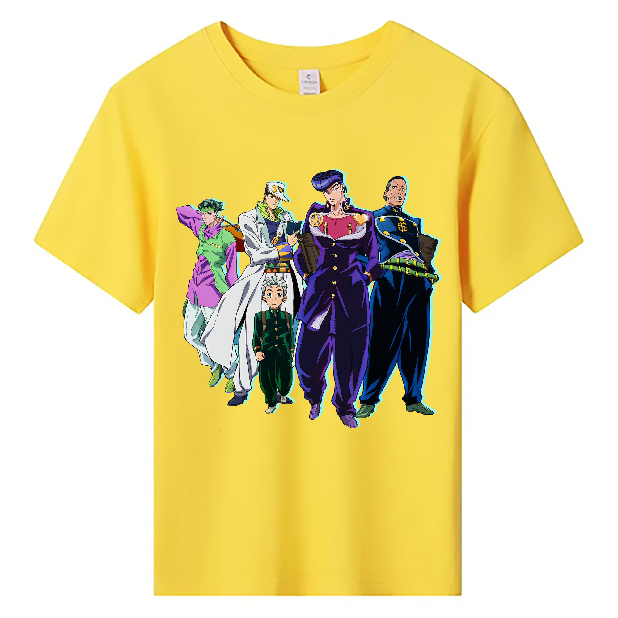 （画像用） ジョジョの奇妙な冒険 JoJo's Bizarre Adventure 綿100％キッズTシャツ（フロントプリント）