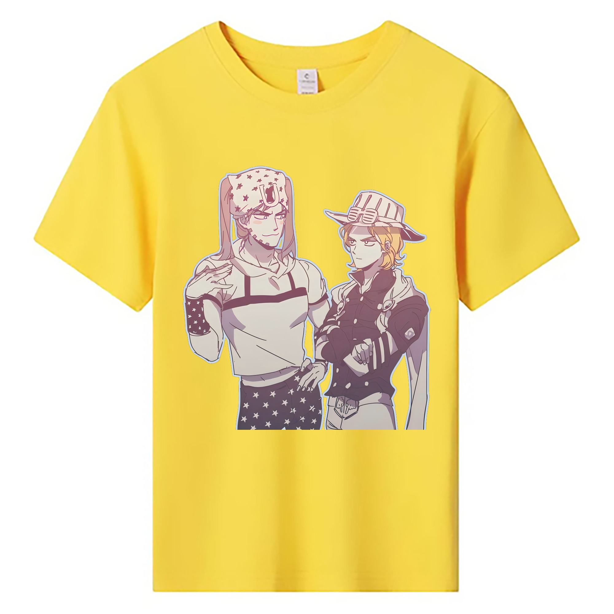 （画像用） ジョジョの奇妙な冒険 JoJo's Bizarre Adventure 綿100％キッズTシャツ（フロントプリント）