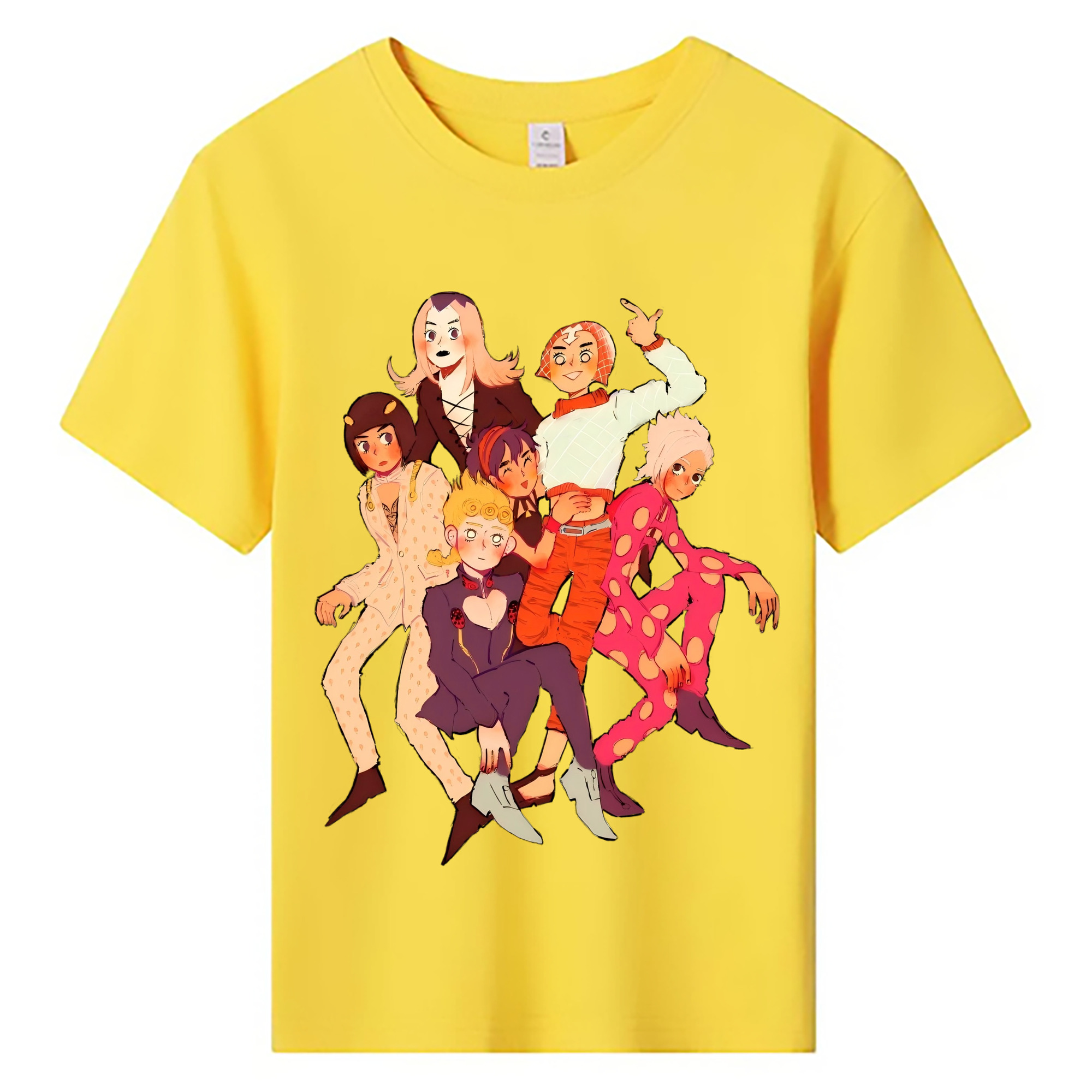 （画像用） ジョジョの奇妙な冒険 JoJo's Bizarre Adventure 綿100％キッズTシャツ（フロントプリント）