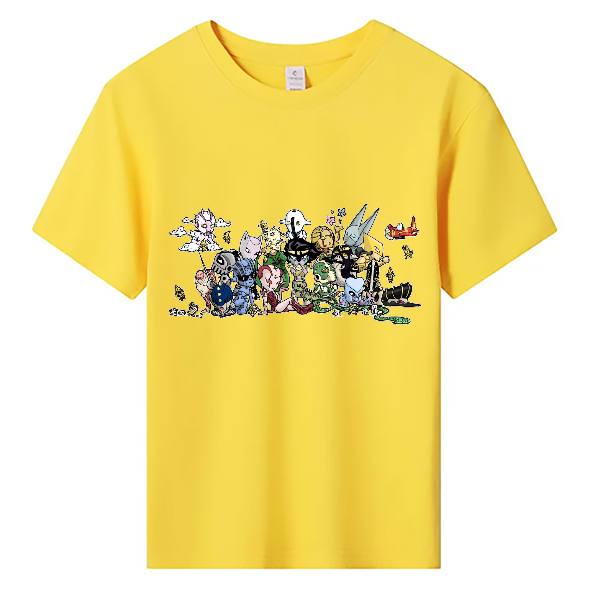 （画像用） ジョジョの奇妙な冒険 JoJo's Bizarre Adventure 綿100％キッズTシャツ（フロントプリント）