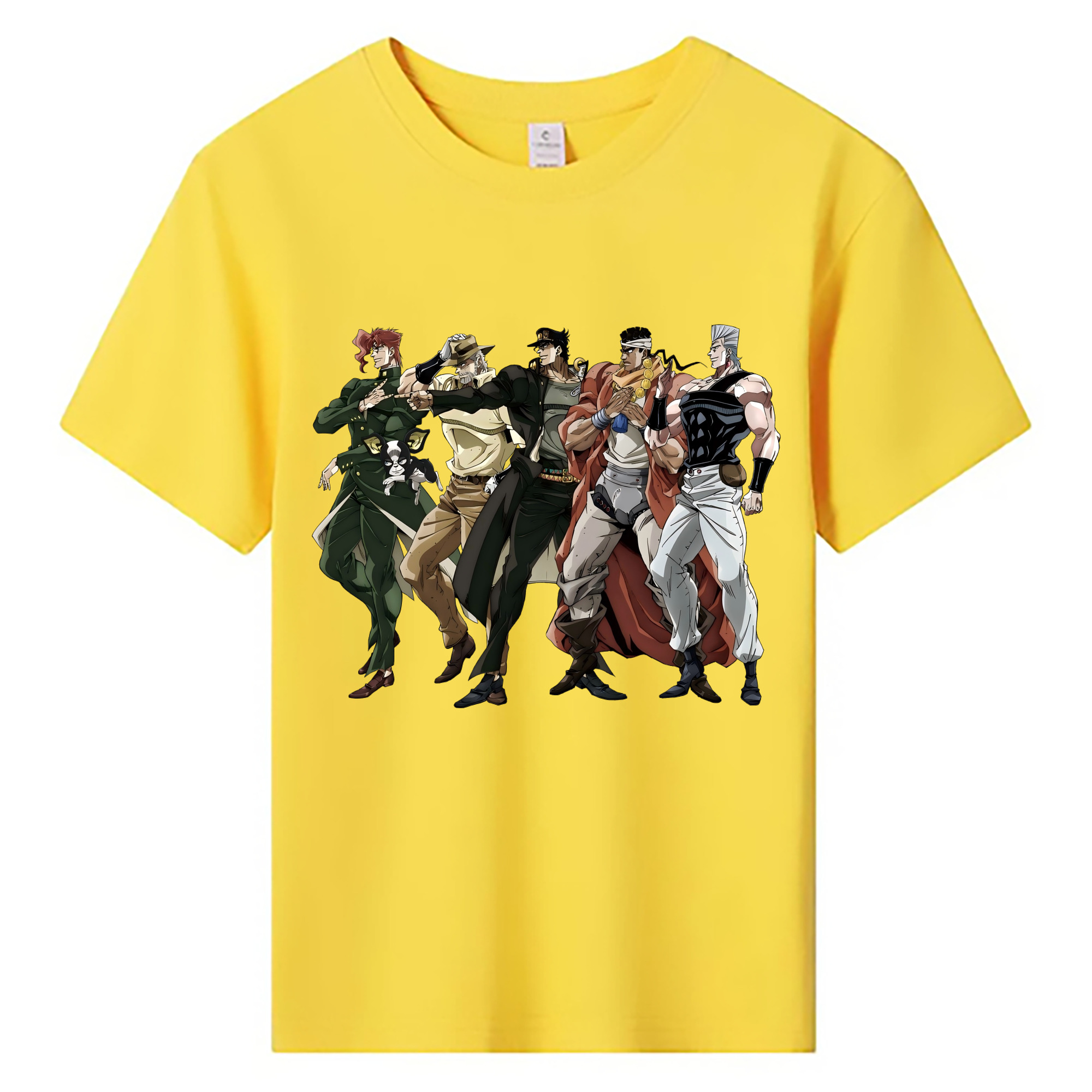 （画像用） ジョジョの奇妙な冒険 JoJo's Bizarre Adventure 綿100％キッズTシャツ（フロントプリント）