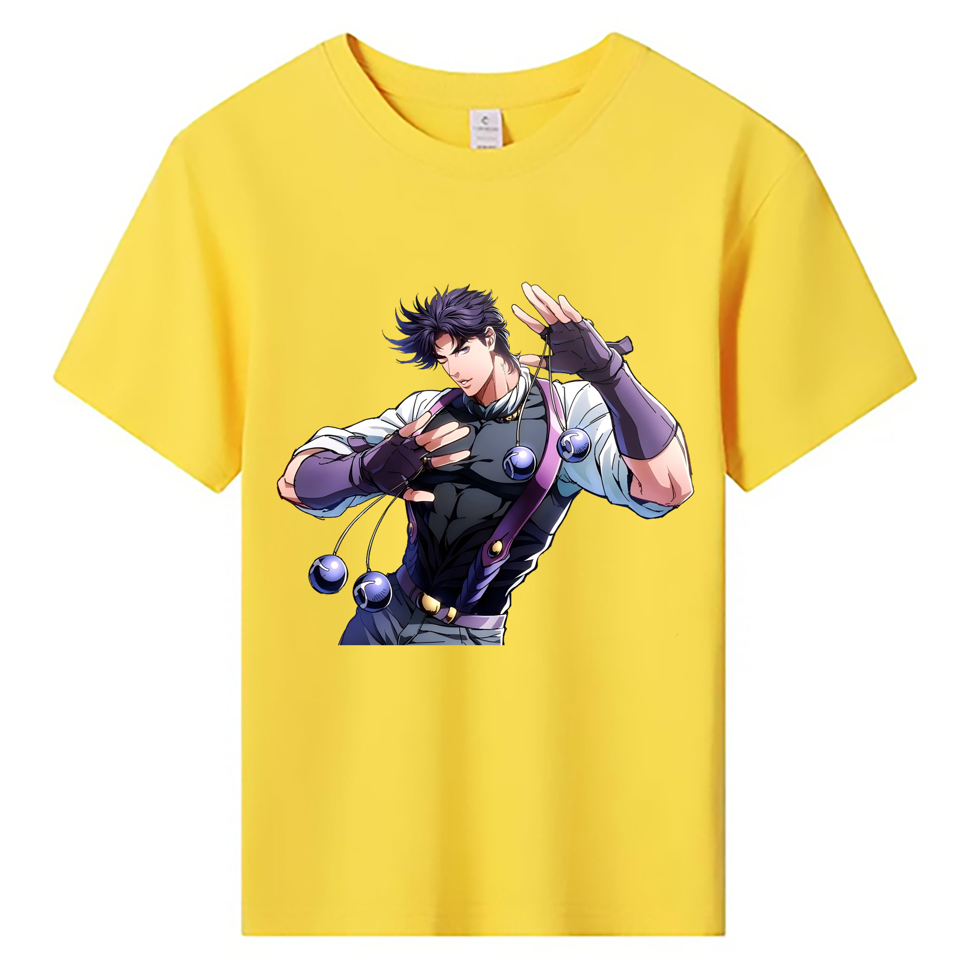 （画像用） ジョジョの奇妙な冒険 JoJo's Bizarre Adventure 綿100％キッズTシャツ（フロントプリント）