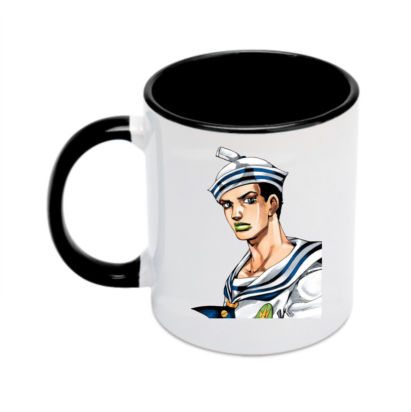 （画像用） ジョジョの奇妙な冒険 東方定助 JoJo's Bizarre Adventure Higashikata Josuke カラーマグカップ