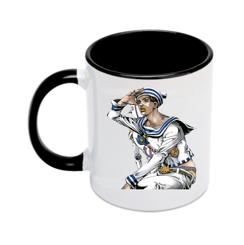（画像用） ジョジョの奇妙な冒険 東方定助 JoJo's Bizarre Adventure Higashikata Josuke カラーマグカップ