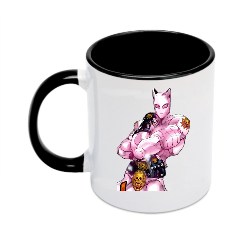 （画像用） ジョジョの奇妙な冒険 きら よしかげ JoJo's Bizarre Adventure Kira Yoshikage カラーマグカップ