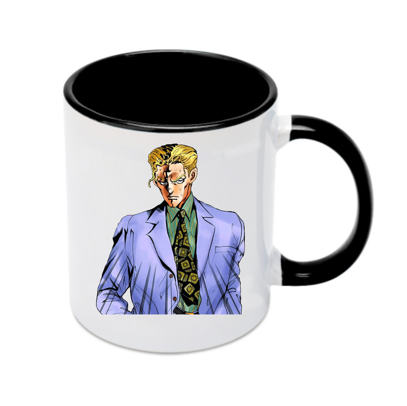 （画像用） ジョジョの奇妙な冒険 きら よしかげ JoJo's Bizarre Adventure Kira Yoshikage カラーマグカップ